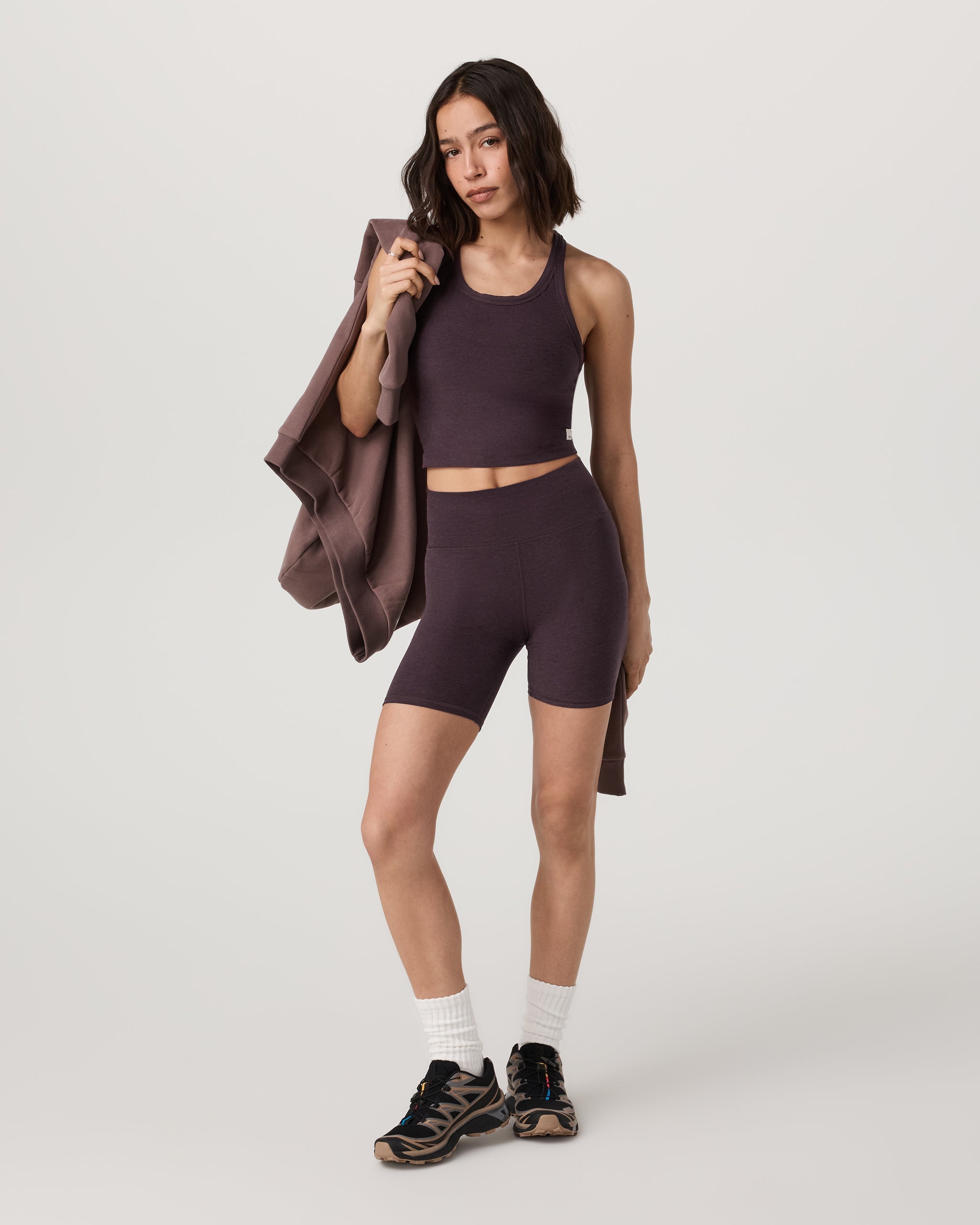 Elevation Racerback Tank | Raisin Heather
