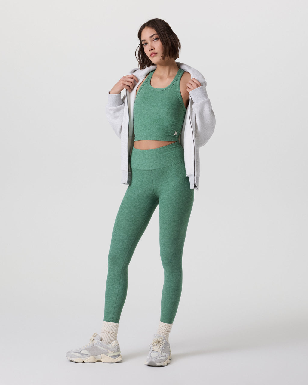 Elevation Racerback Tank | Creek Heather