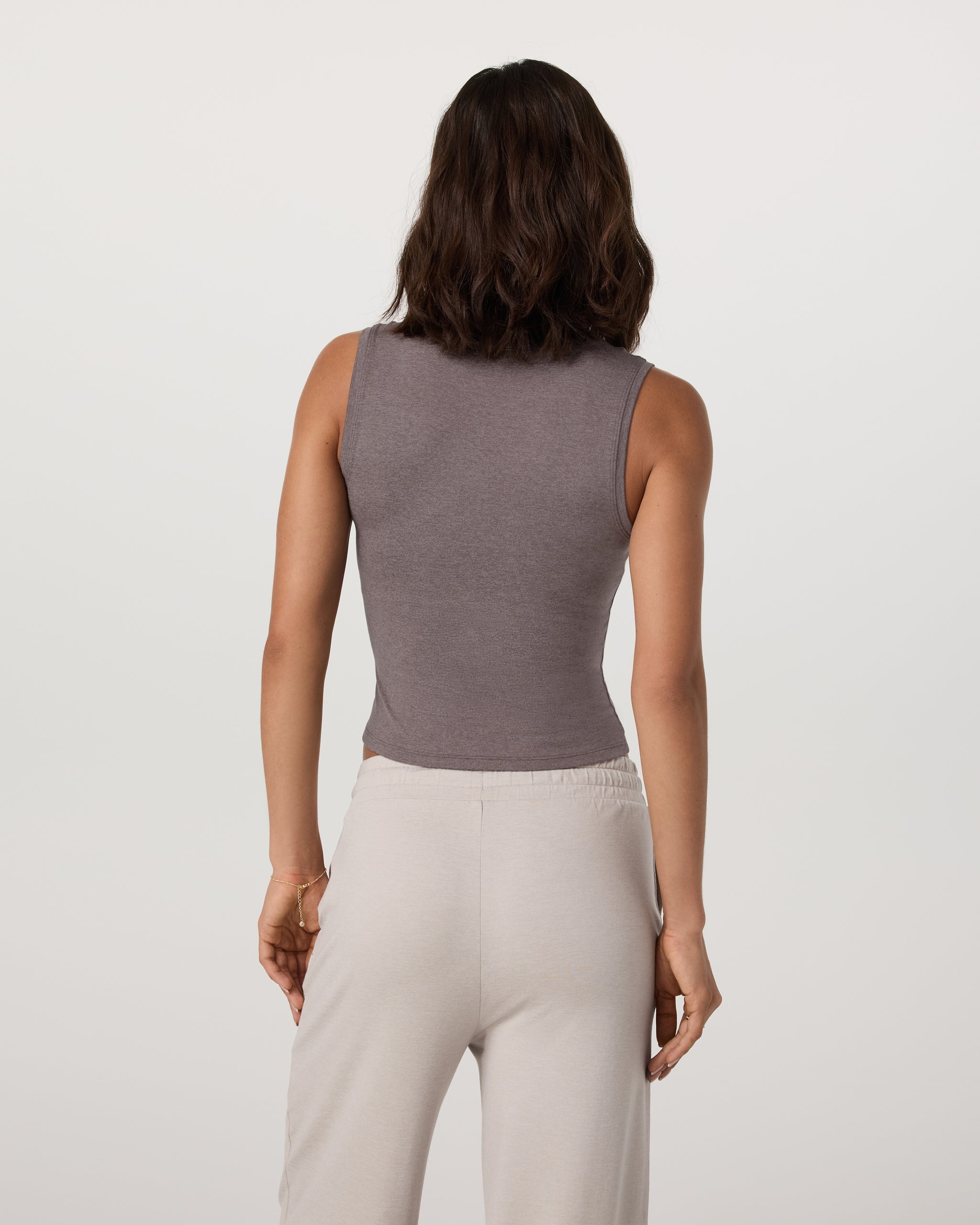 Halo Essential Scoop Tank | Huckleberry Heather