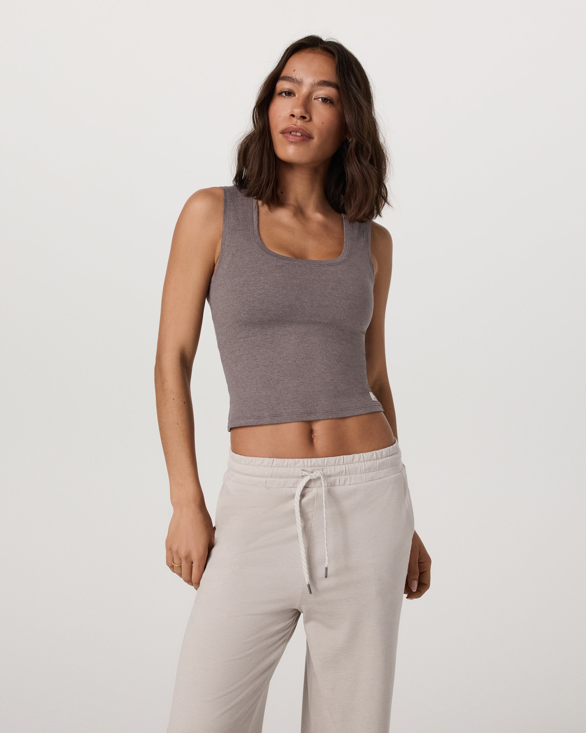 Halo Essential Scoop Tank | Huckleberry Heather