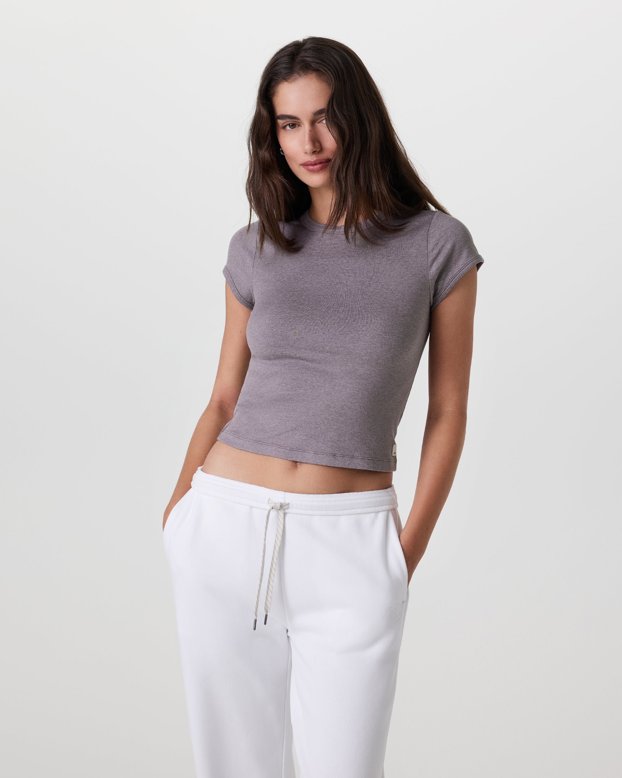 Halo Baby Tee | Lunar Grey Heather