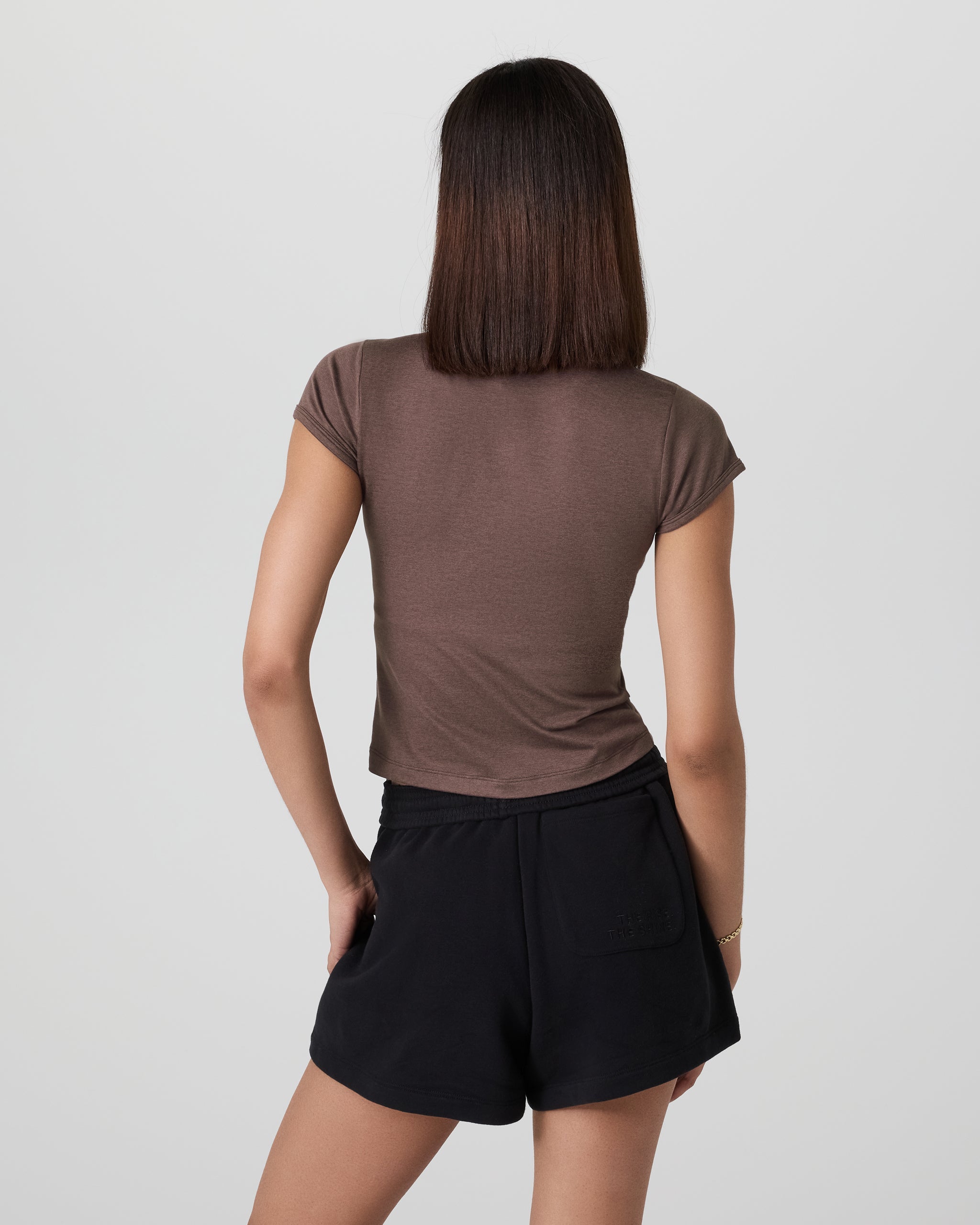 Halo Baby Tee | Chocolate Milk Heather