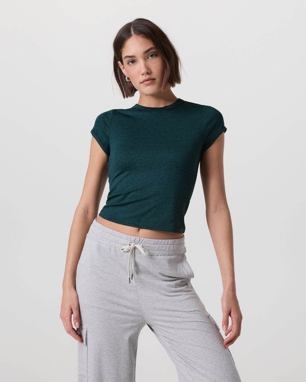 Halo Baby Tee | Moss Heather