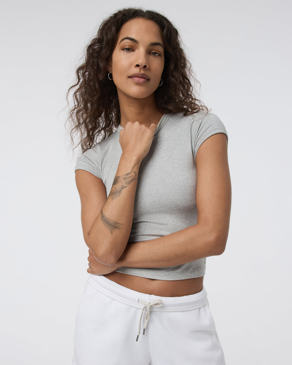 Halo Baby Tee | Pale Grey Heather