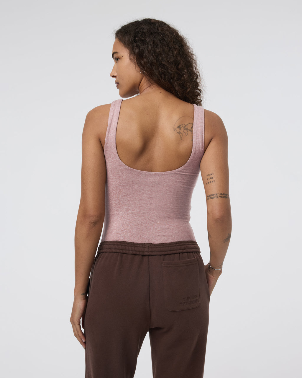 Sleeveless Halo Bodysuit | Zion Rose Heather
