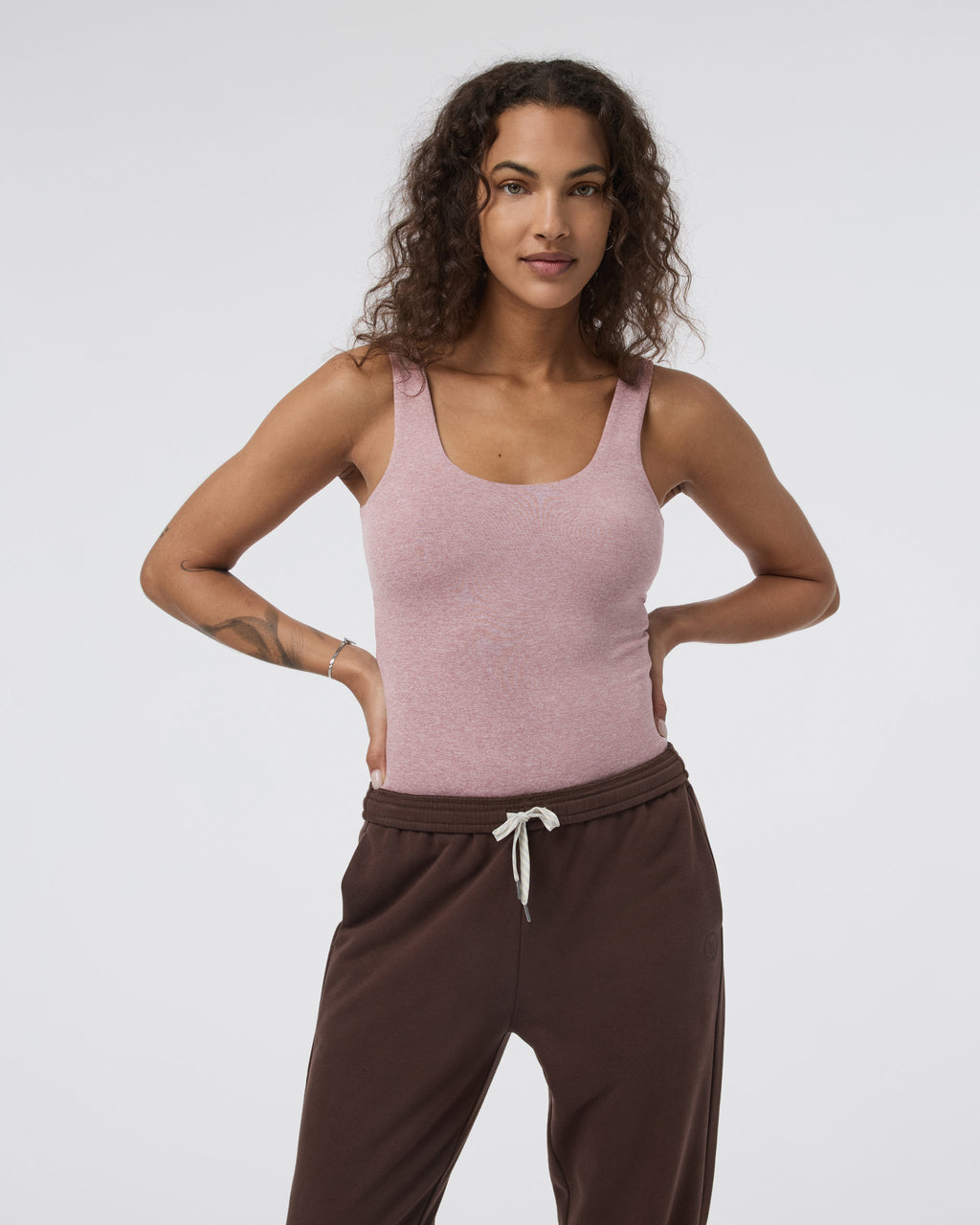 Sleeveless Halo Bodysuit | Zion Rose Heather