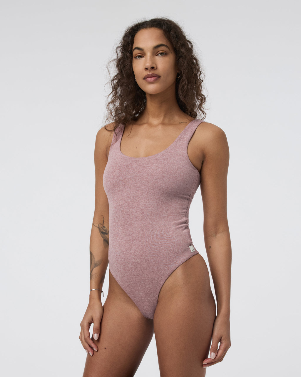 Sleeveless Halo Bodysuit | Zion Rose Heather
