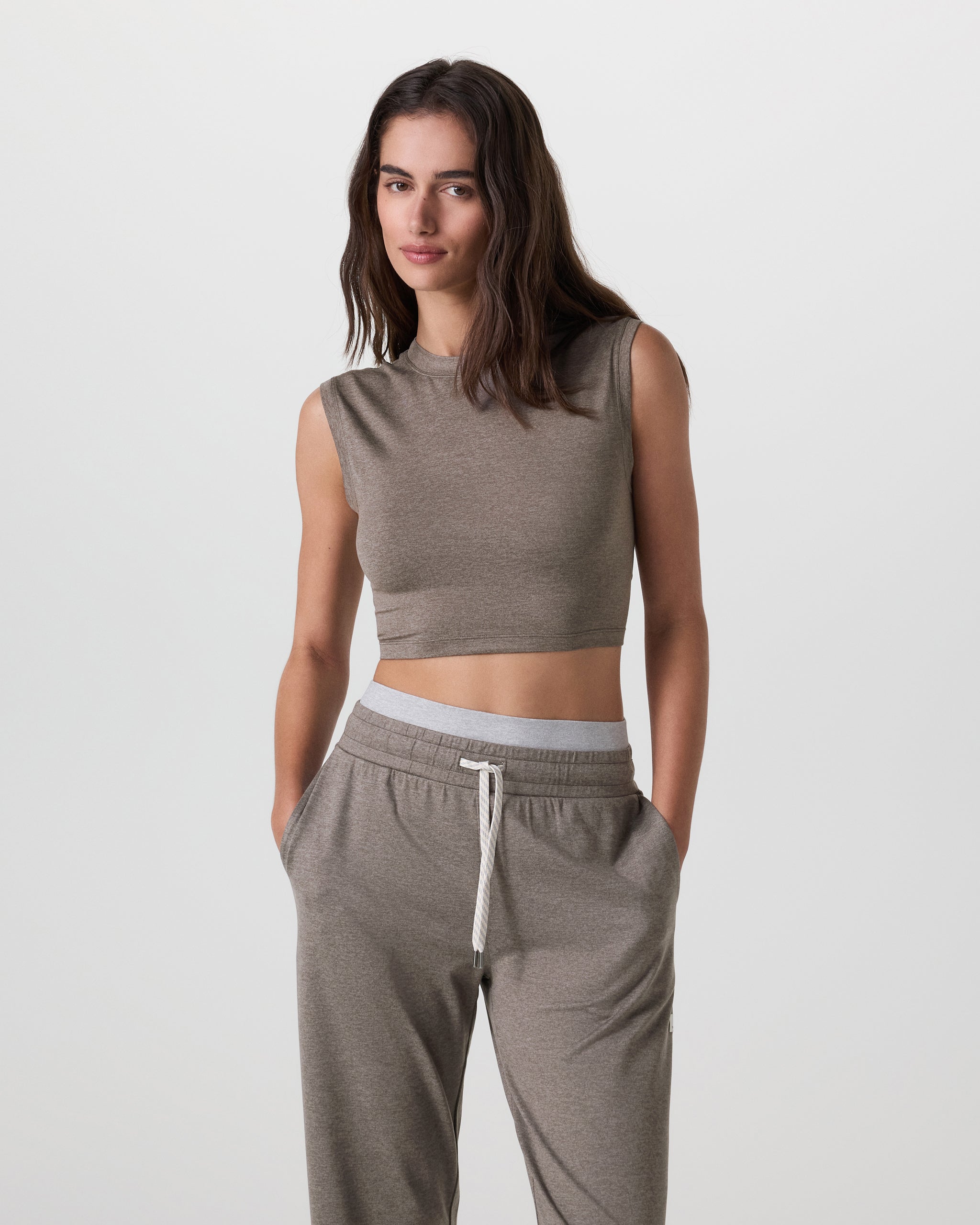 Halo Reina Crop Tank | Chia Heather