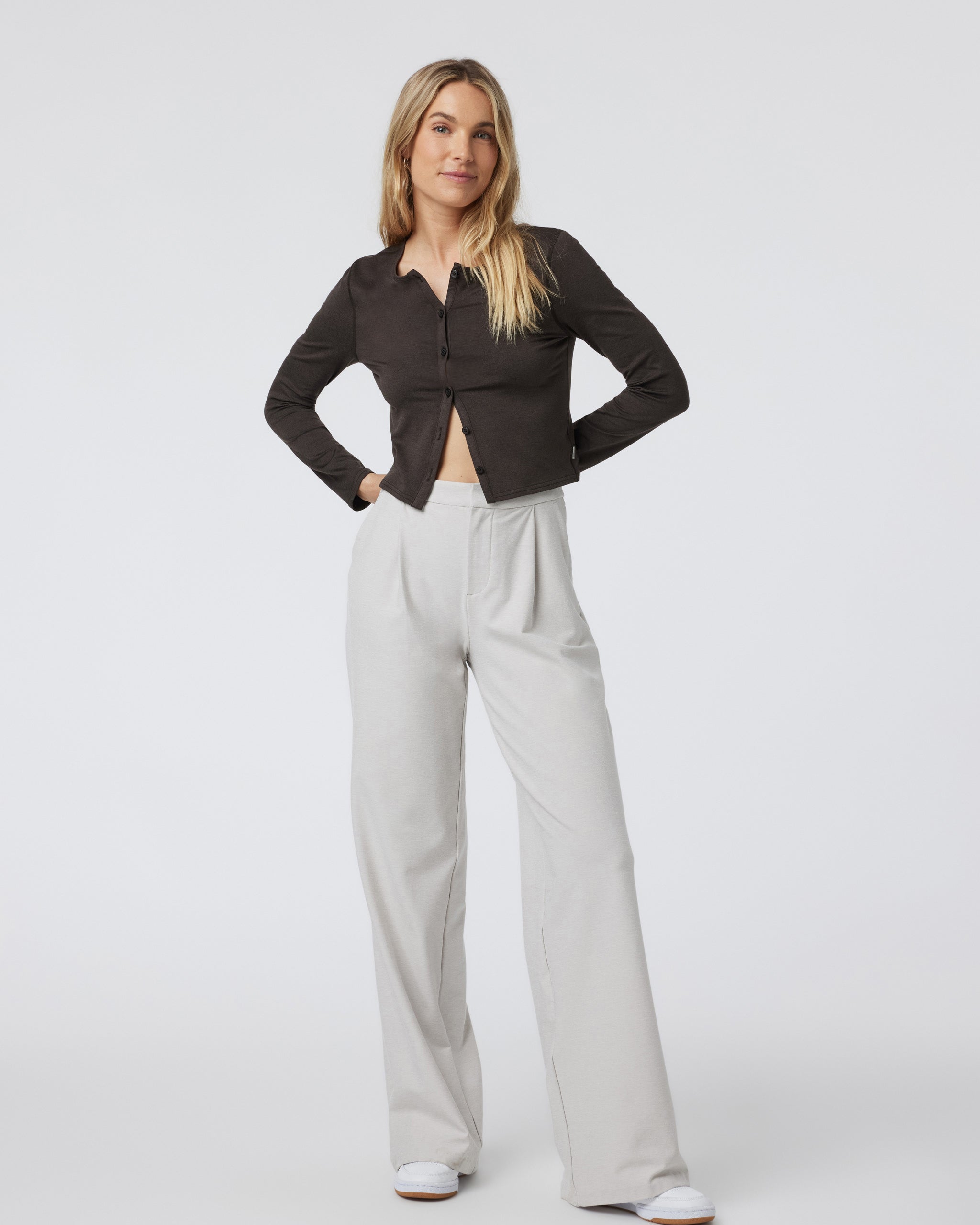 Halo Cardigan | Dark Java Heather