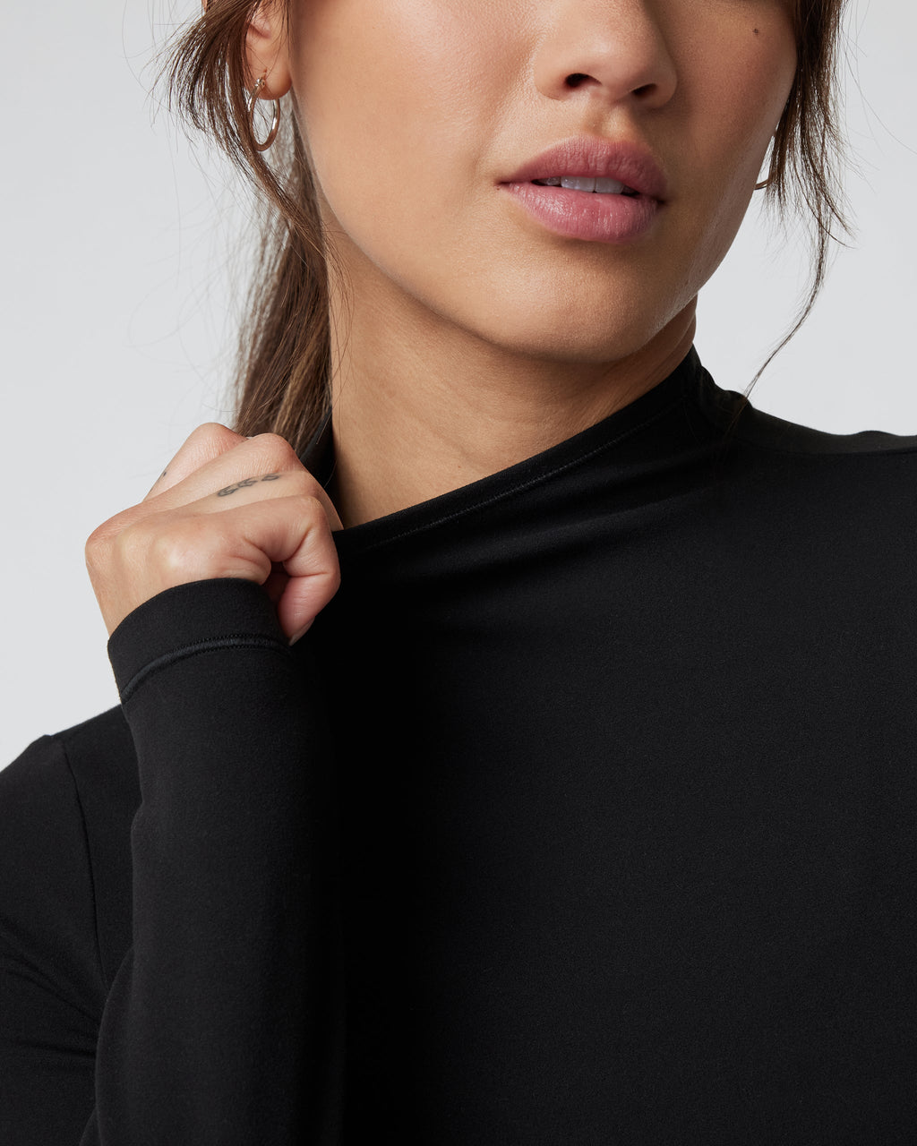 Vuori AllTheFeels™ Long Sleeve Mock | Black