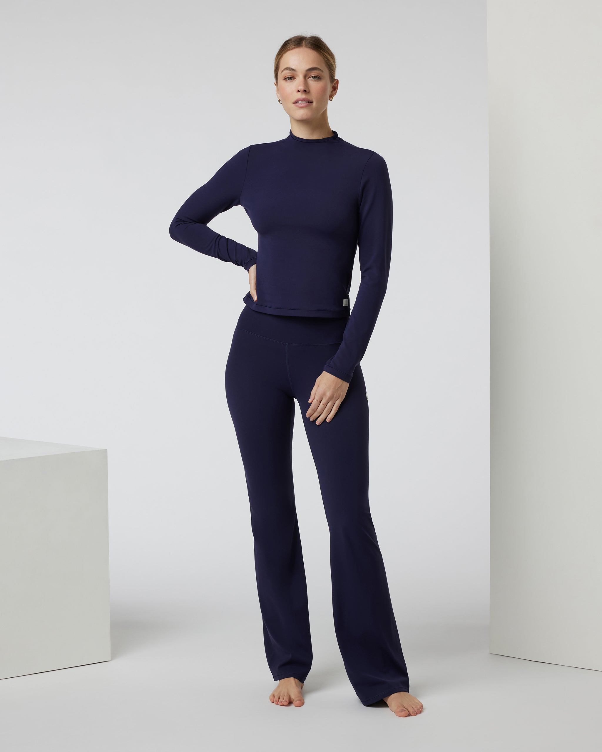 Vuori AllTheFeels™ Long Sleeve Mock | Jet