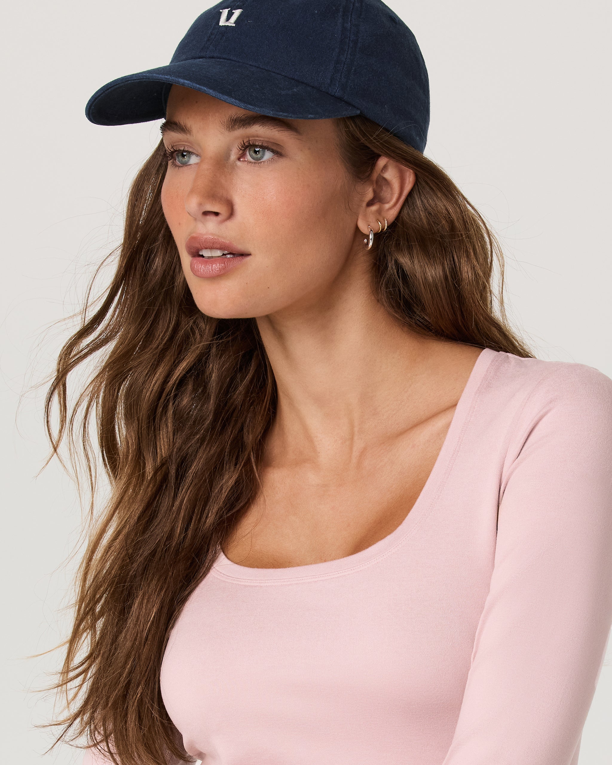 Long Sleeve Halo Essential Scoop | Vintage Rose Heather