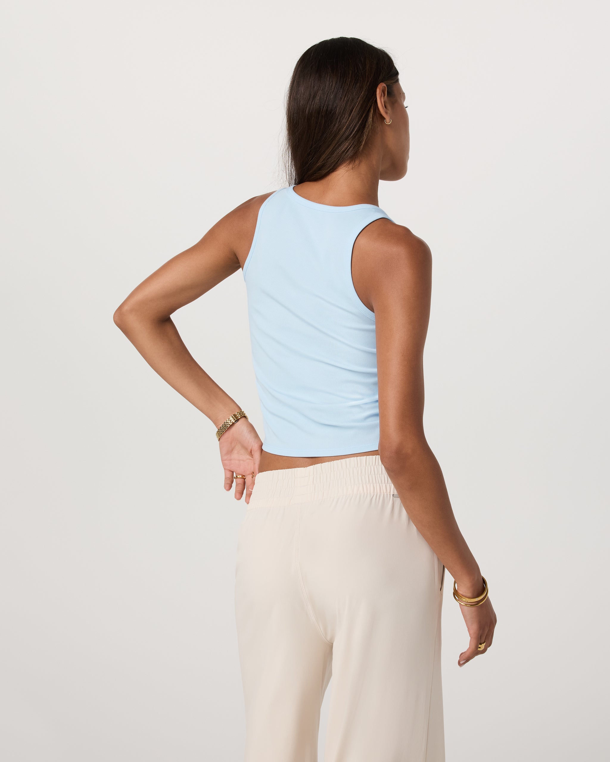 Pose Cardigan Tank | Light Mist