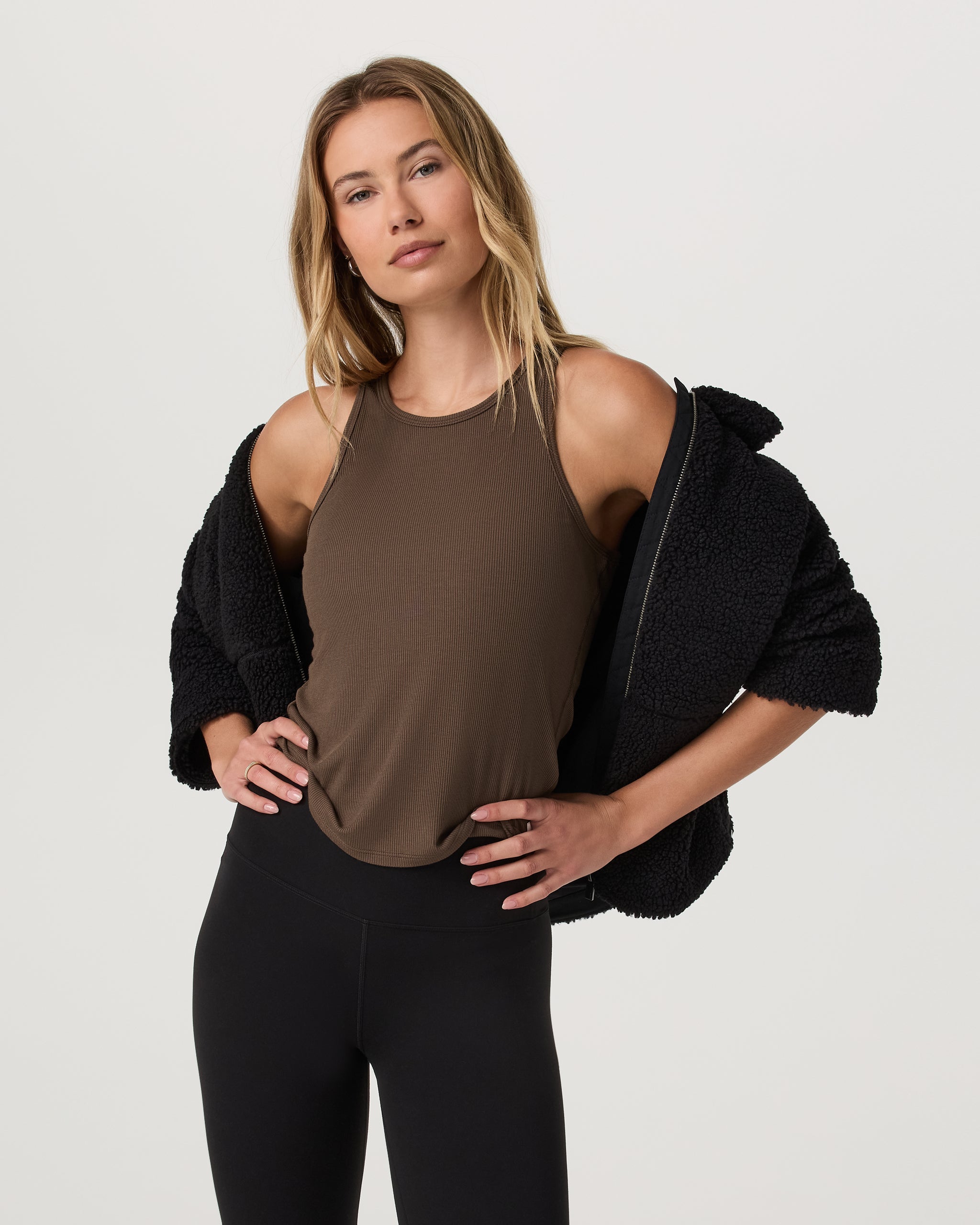 Cove Boyfriend Tank | Espresso