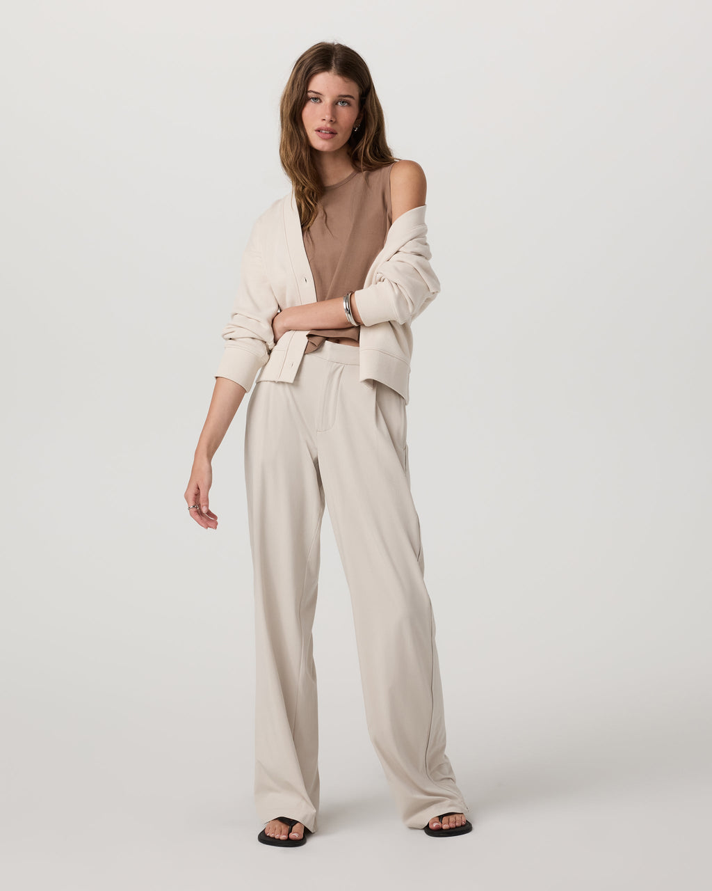 Trestles Twill Crop Tank | Nutmeg