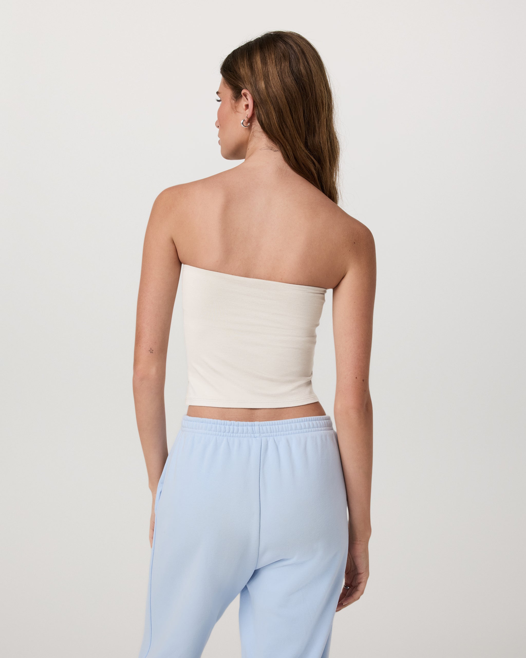Halo Tube Top | Ecru Heather
