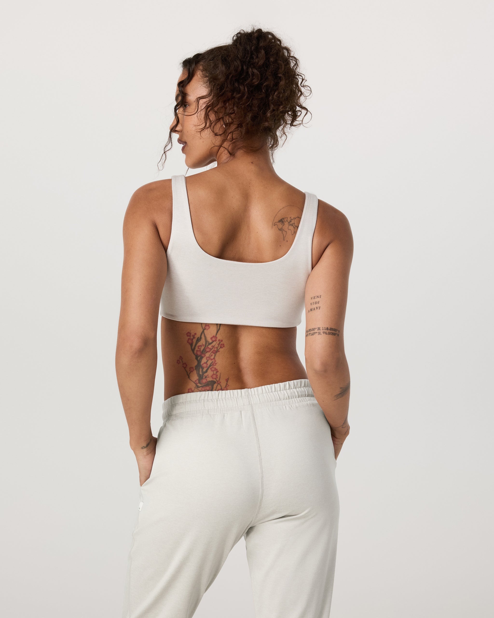 Halo Reversible Bra | Salt Heather