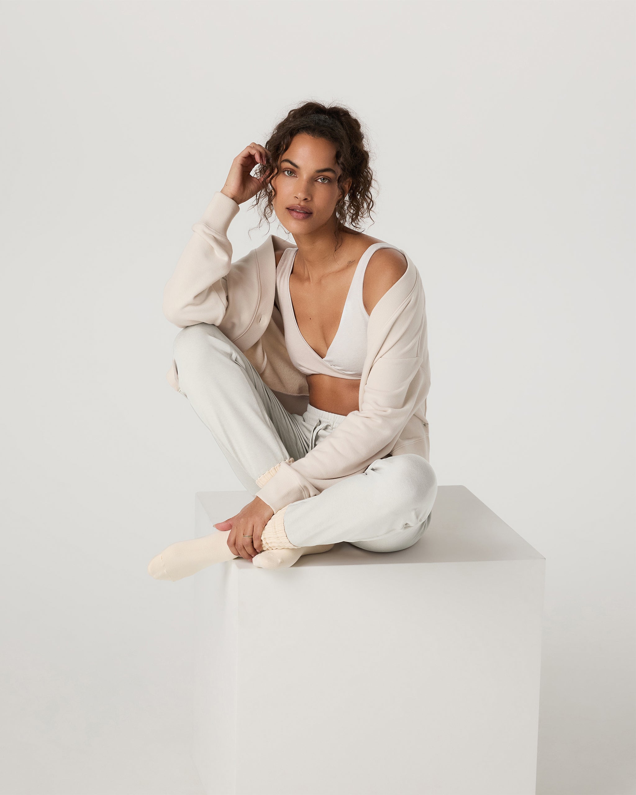 Halo Reversible Bra | Salt Heather