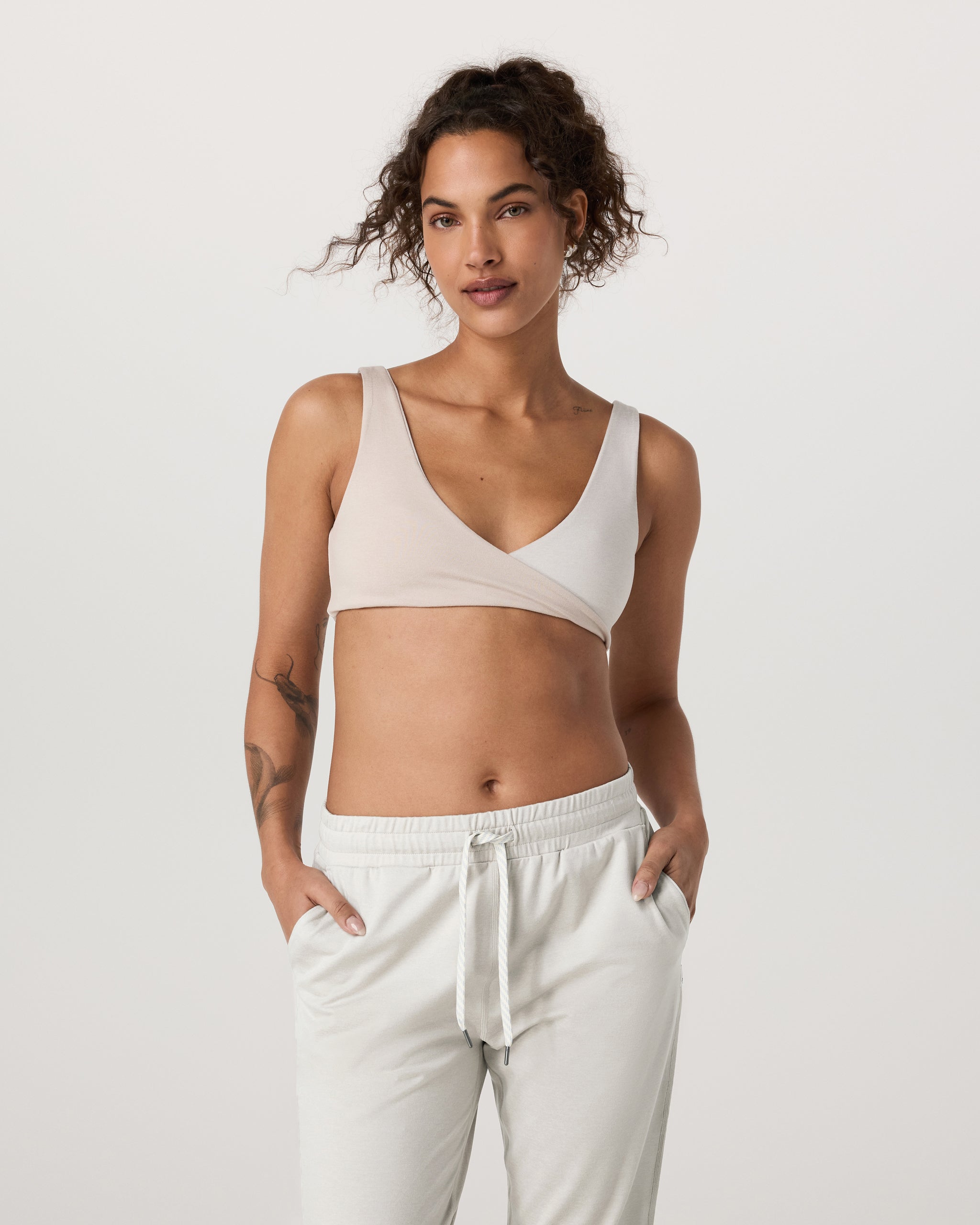 Halo Reversible Bra | Salt Heather