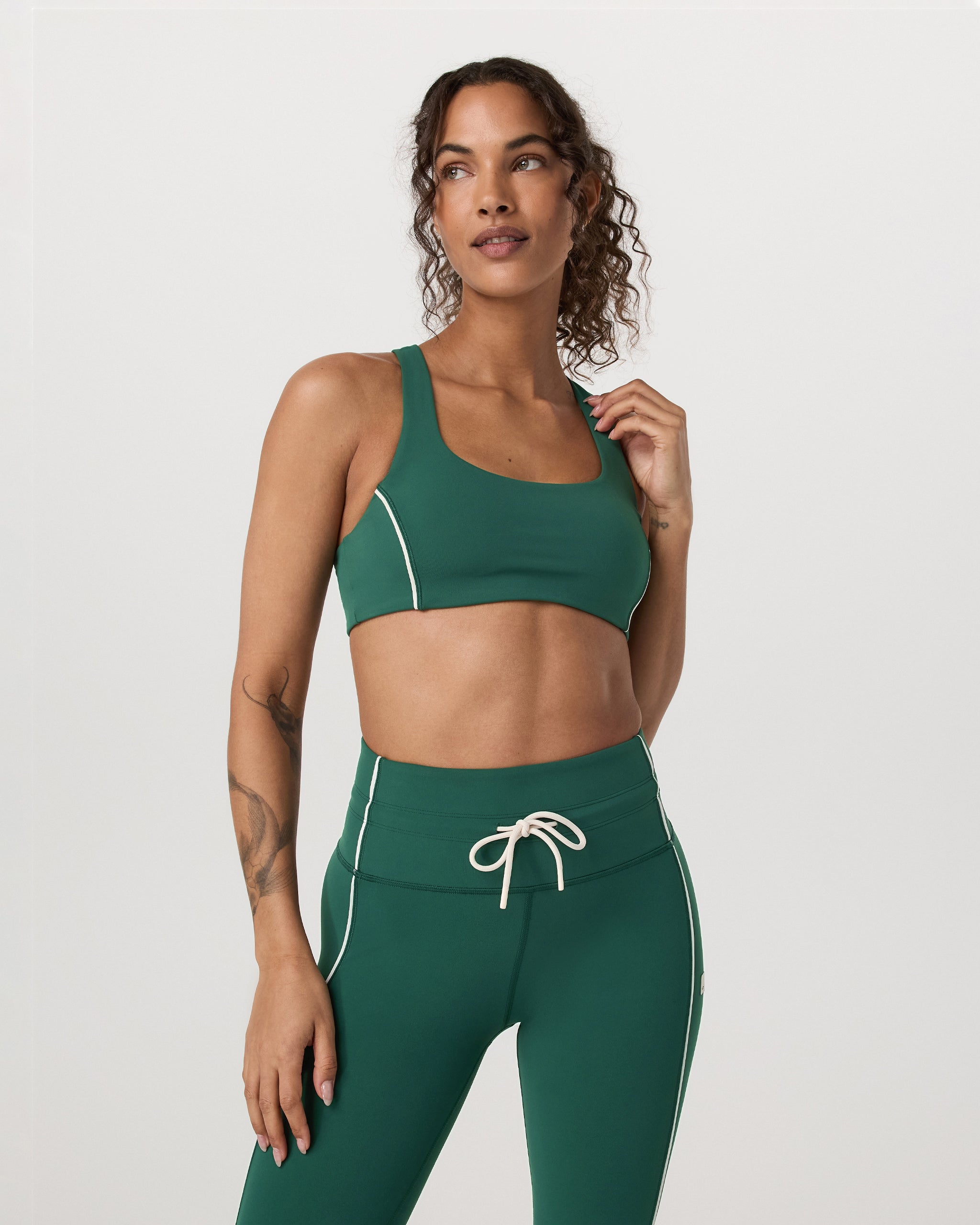 Daily Piped Bra | Viridian