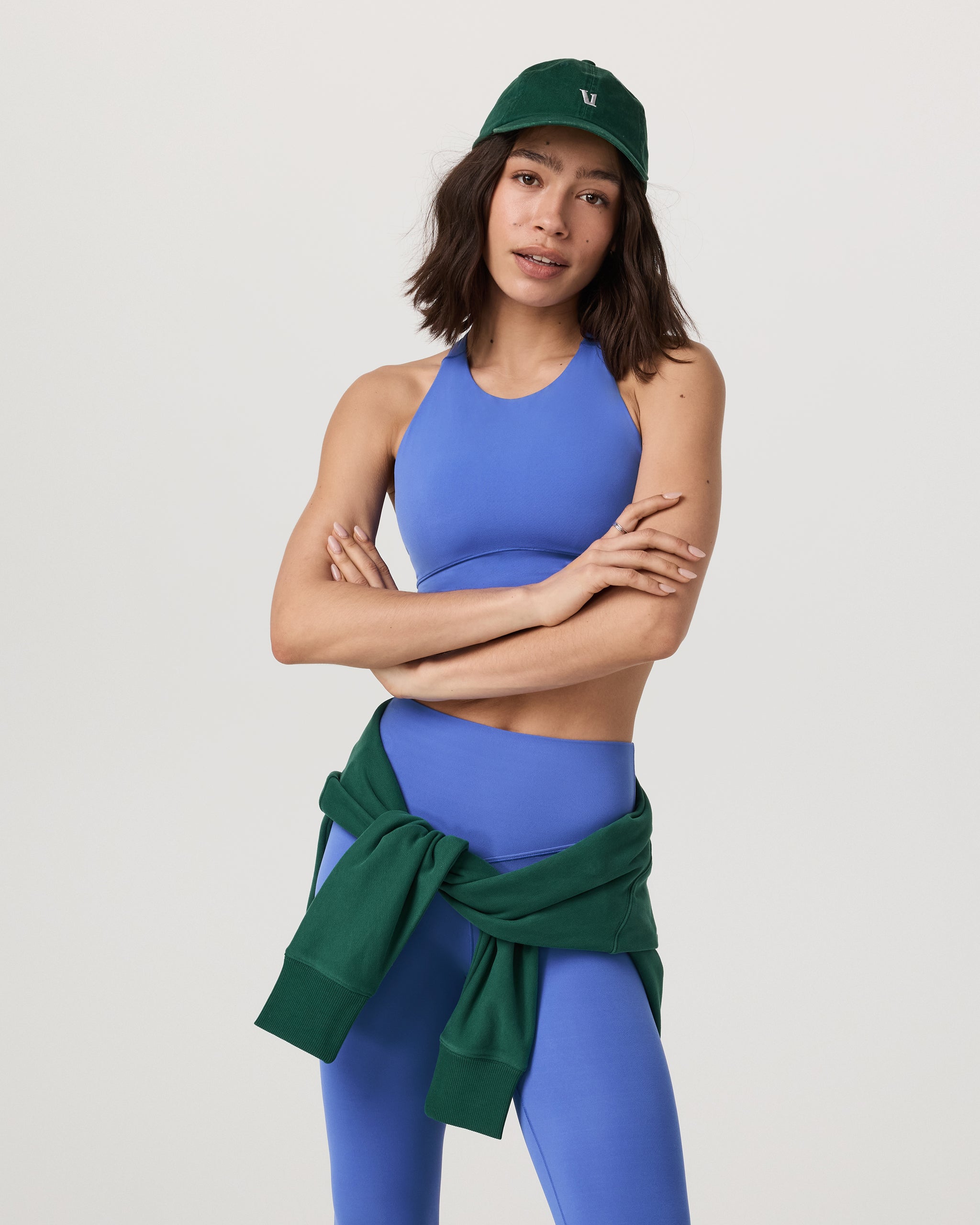 Vuori AllTheForm™ High Neck Bra | Bright Iris
