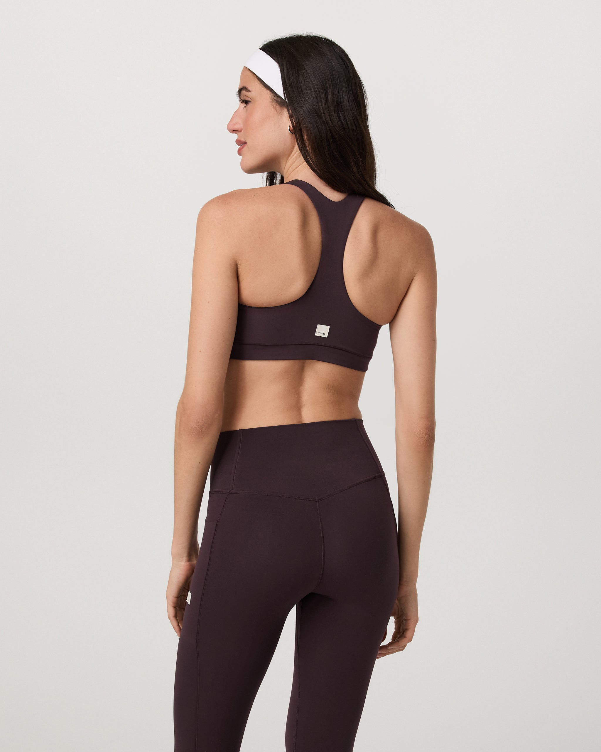 Vuori AllTheForm™ High Neck Bra | Raisin