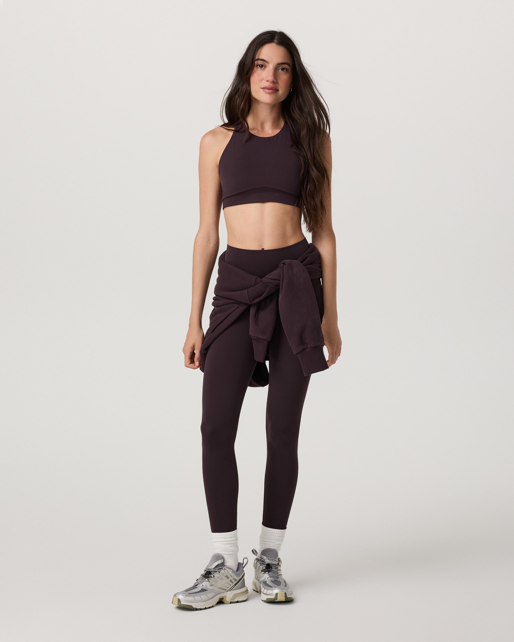 Vuori AllTheForm™ High Neck Bra | Raisin