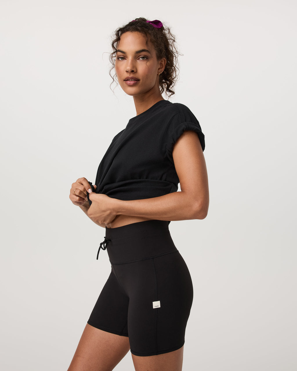 Short Sleeve Heavyweight Oversized Cotton Tee | Black