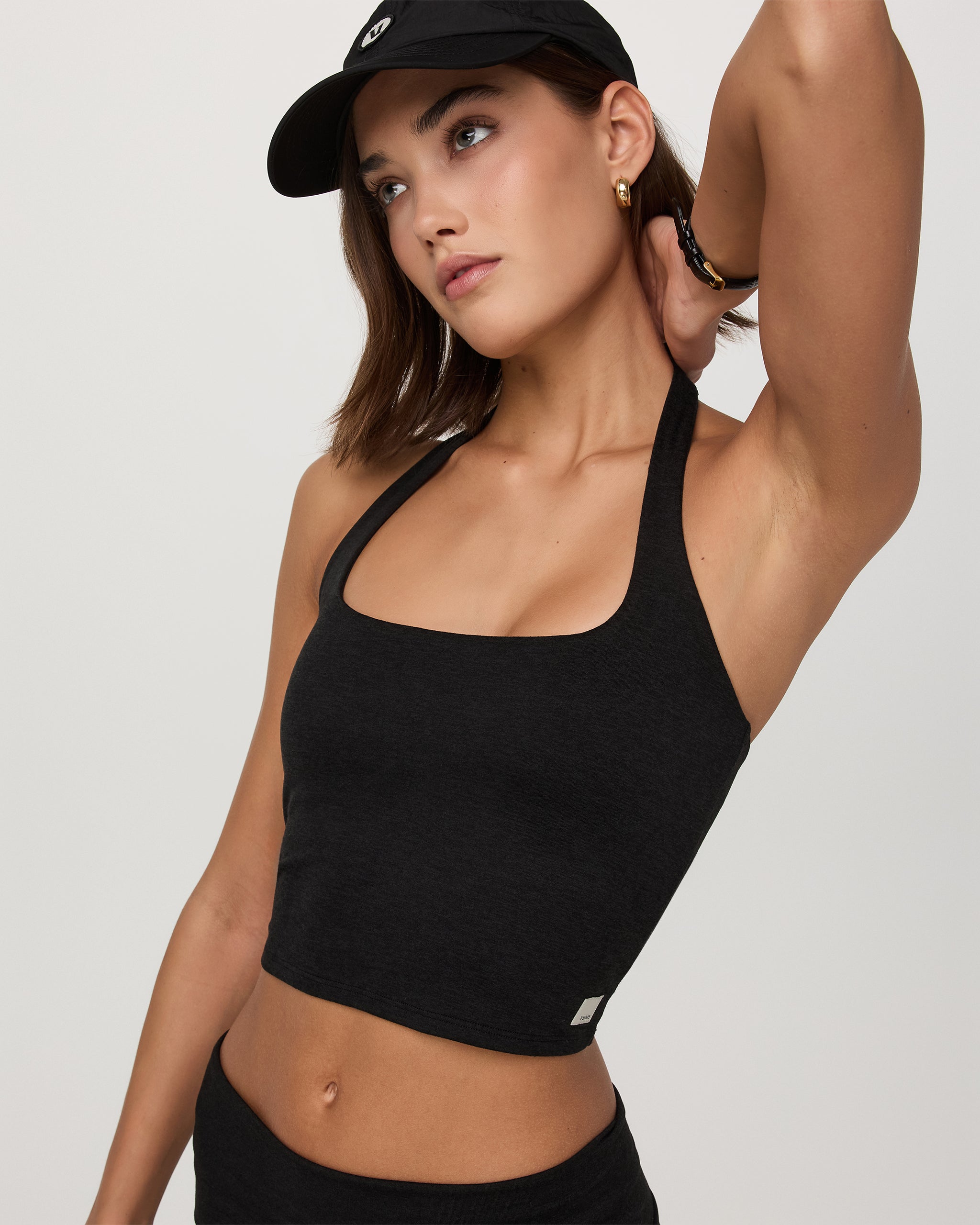 Halo Halter Top | Black Heather