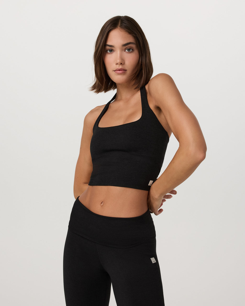 Halo Halter Top | Black Heather