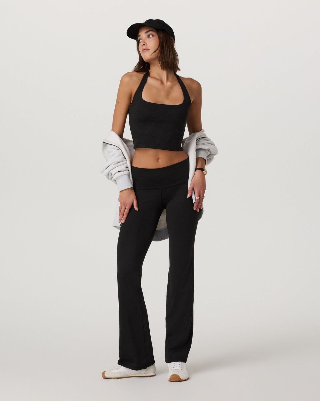 Halo Halter Top | Black Heather