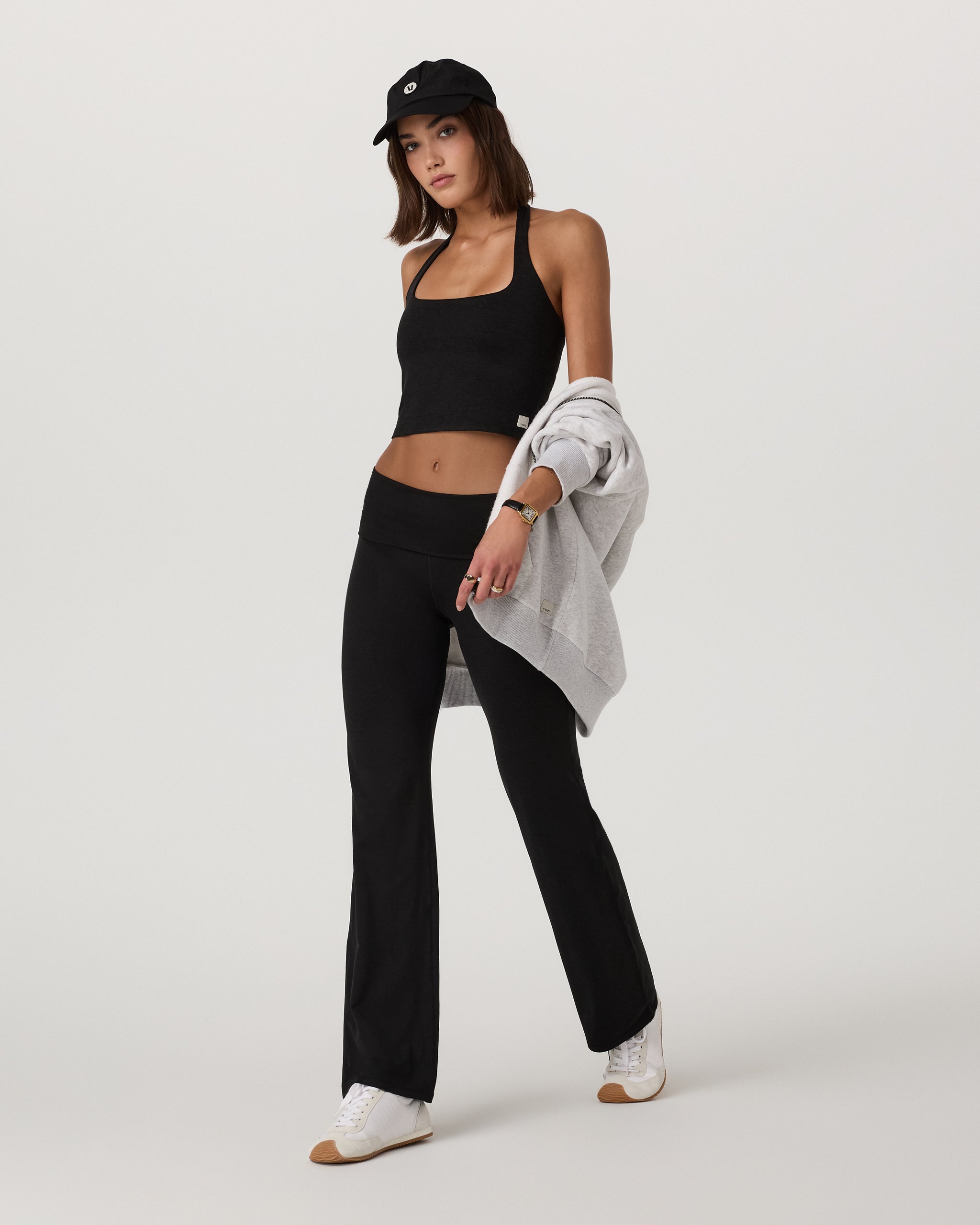 Halo Halter Top | Black Heather