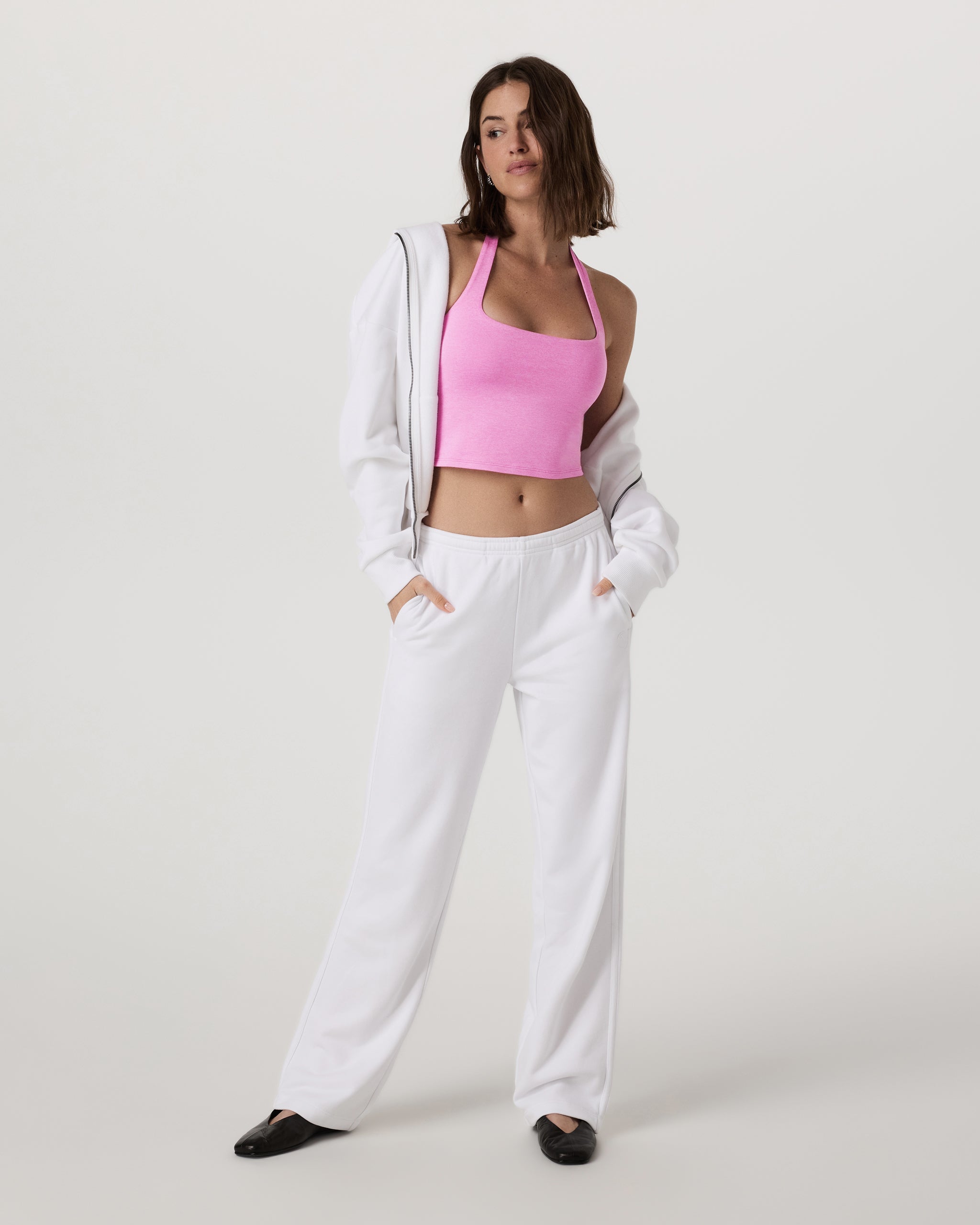 Halo Halter Top | Azalea Pink Heather