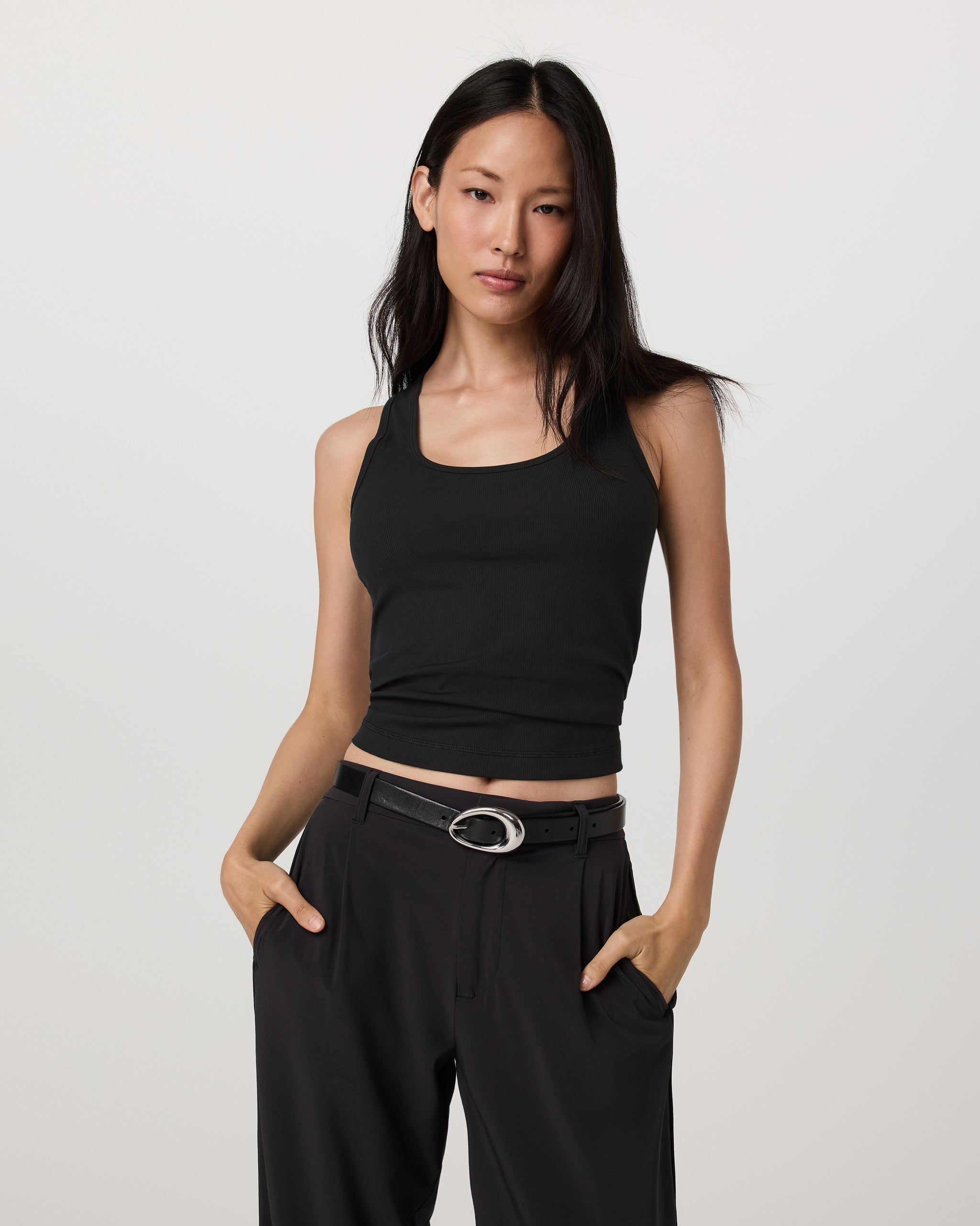 Pose Layering Tank | Black