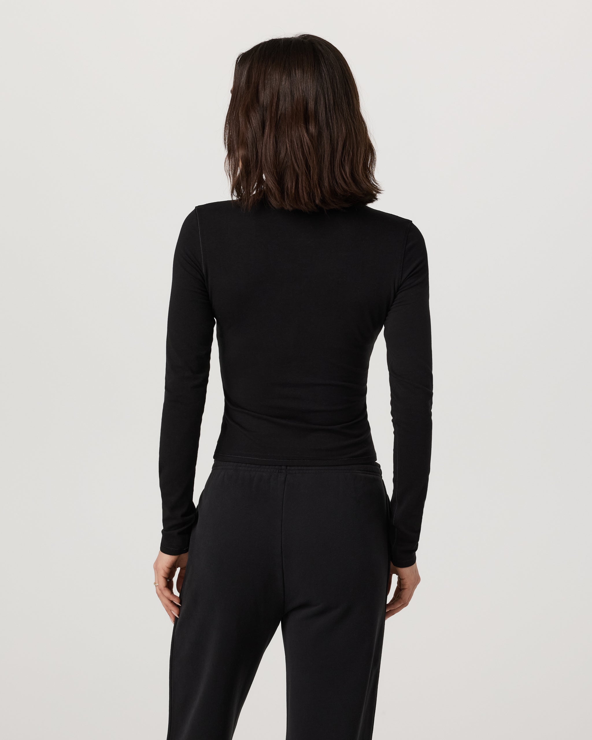 Long Sleeve Tuvalu Henley | Black