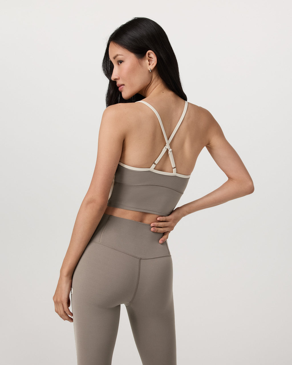 Vuori AllTheFeels™ Corset Tank | Smokey Taupe