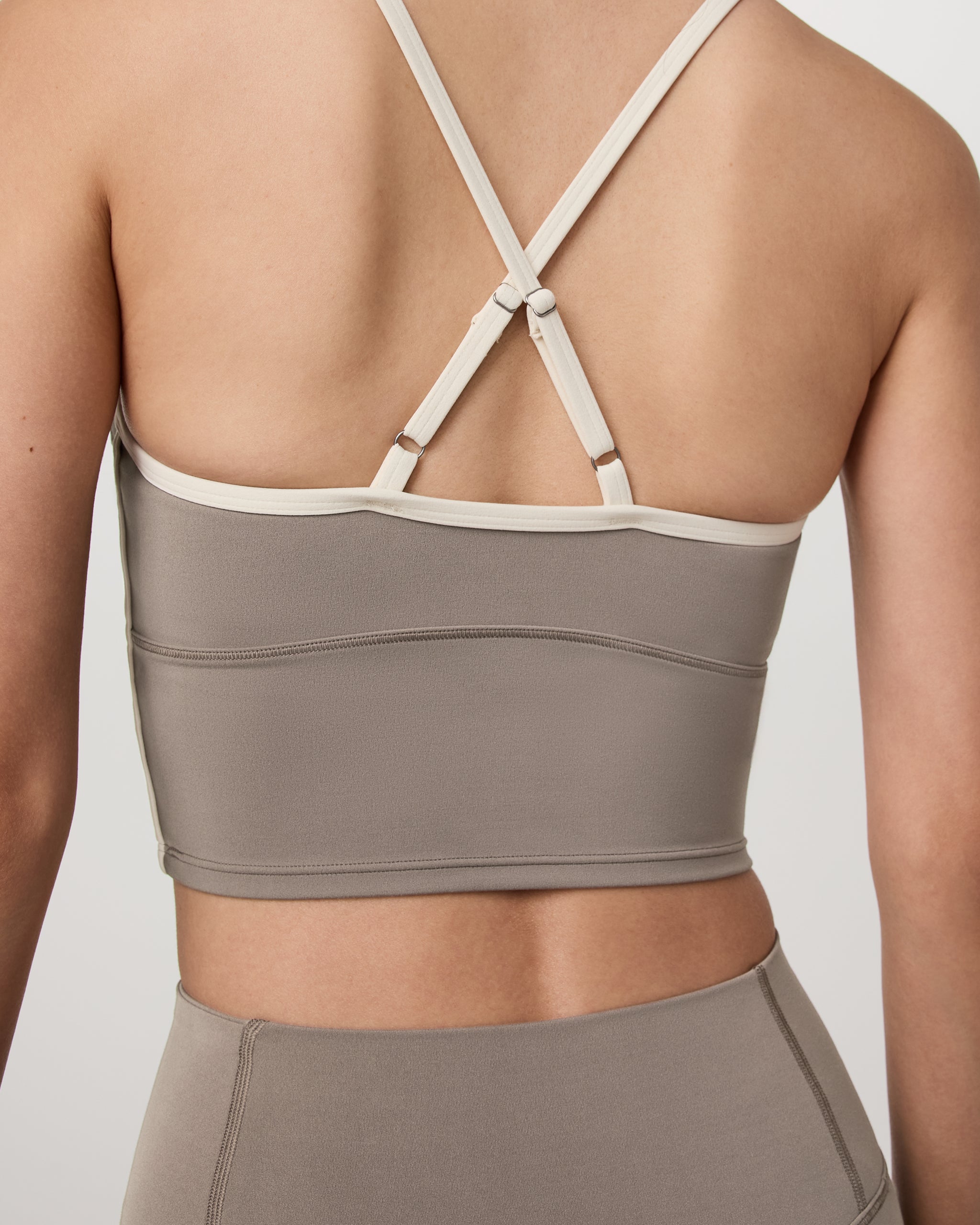 Vuori AllTheFeels™ Corset Tank | Smokey Taupe