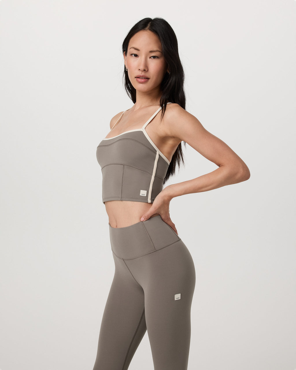 Vuori AllTheFeels™ Corset Tank | Smokey Taupe