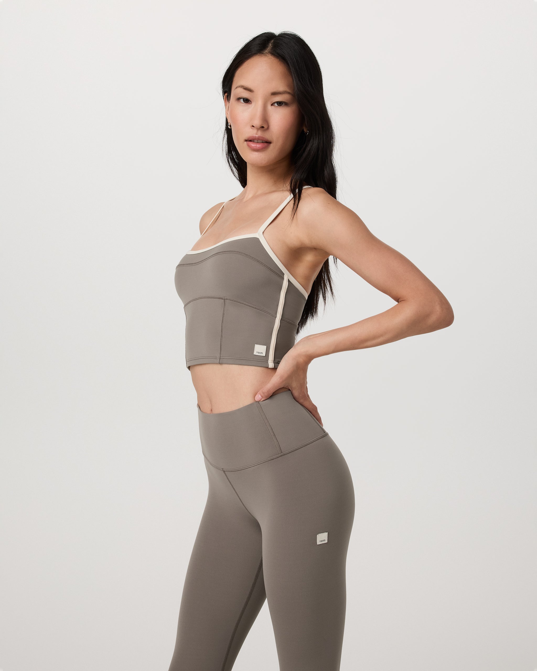 Vuori AllTheFeels™ Corset Tank | Smokey Taupe