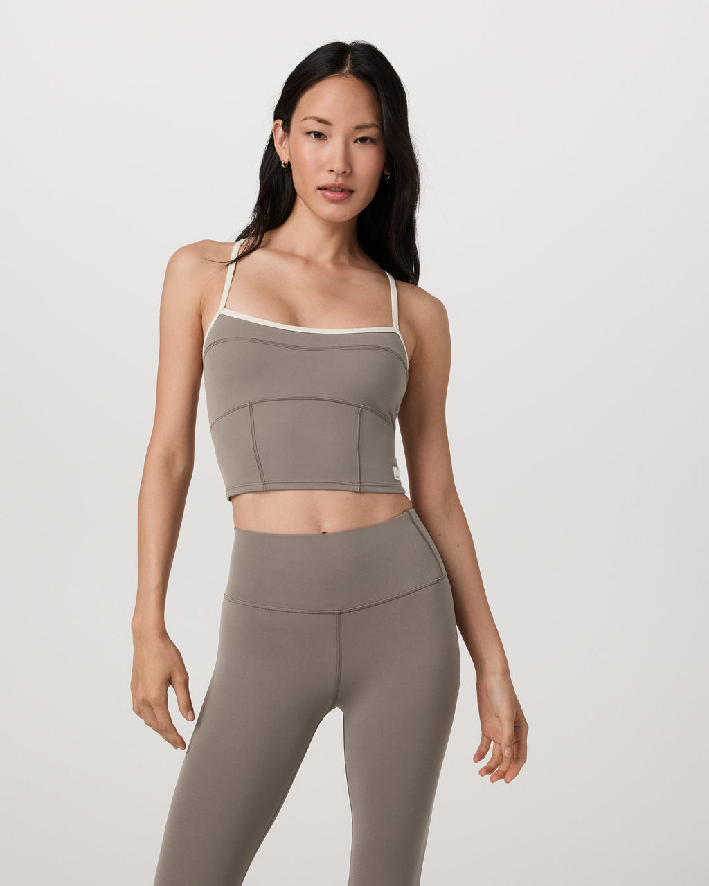 Vuori AllTheFeels™ Corset Tank | Smokey Taupe