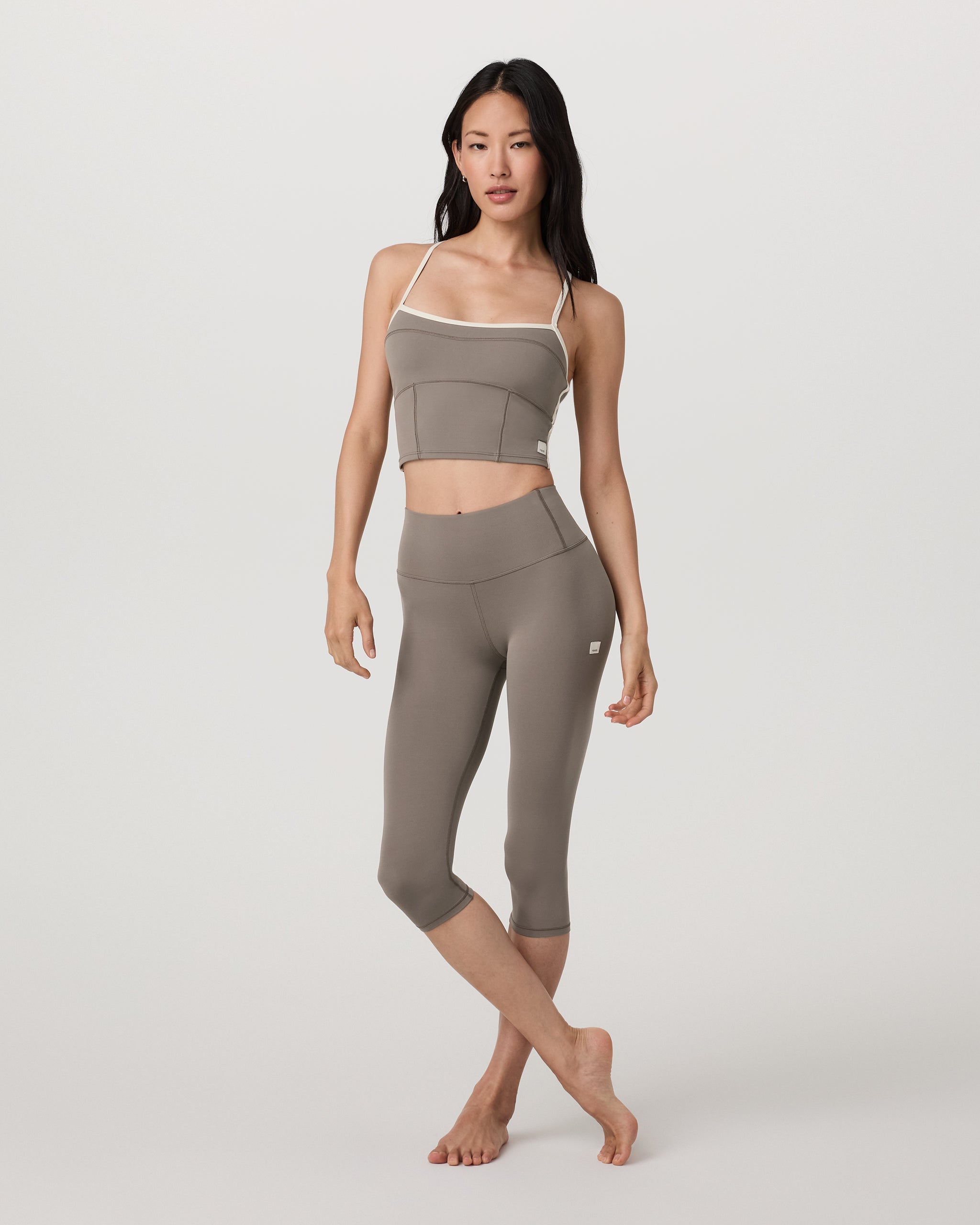 Vuori AllTheFeels™ Corset Tank | Smokey Taupe