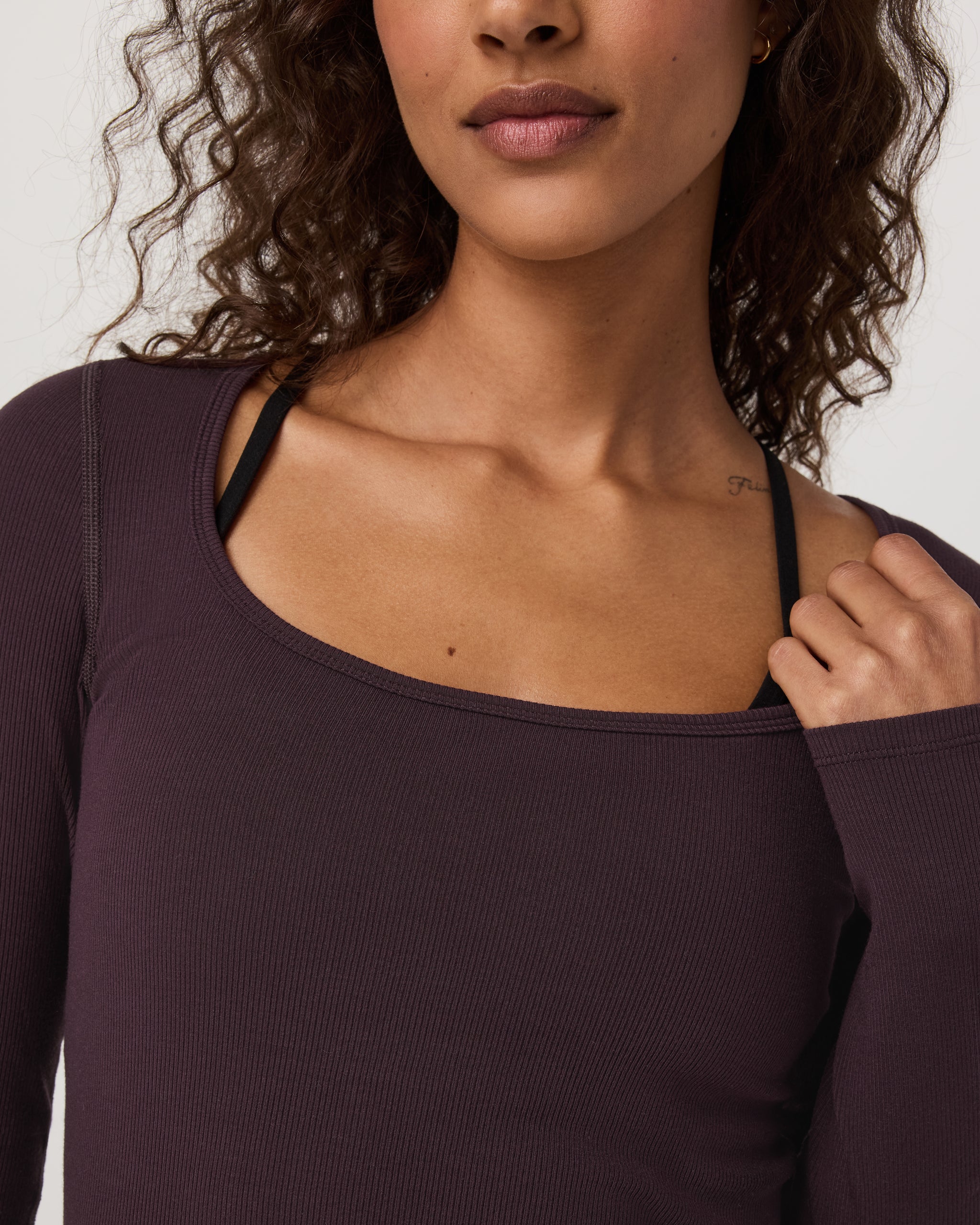 Long Sleeve Cove Ultra Scoop | Raisin