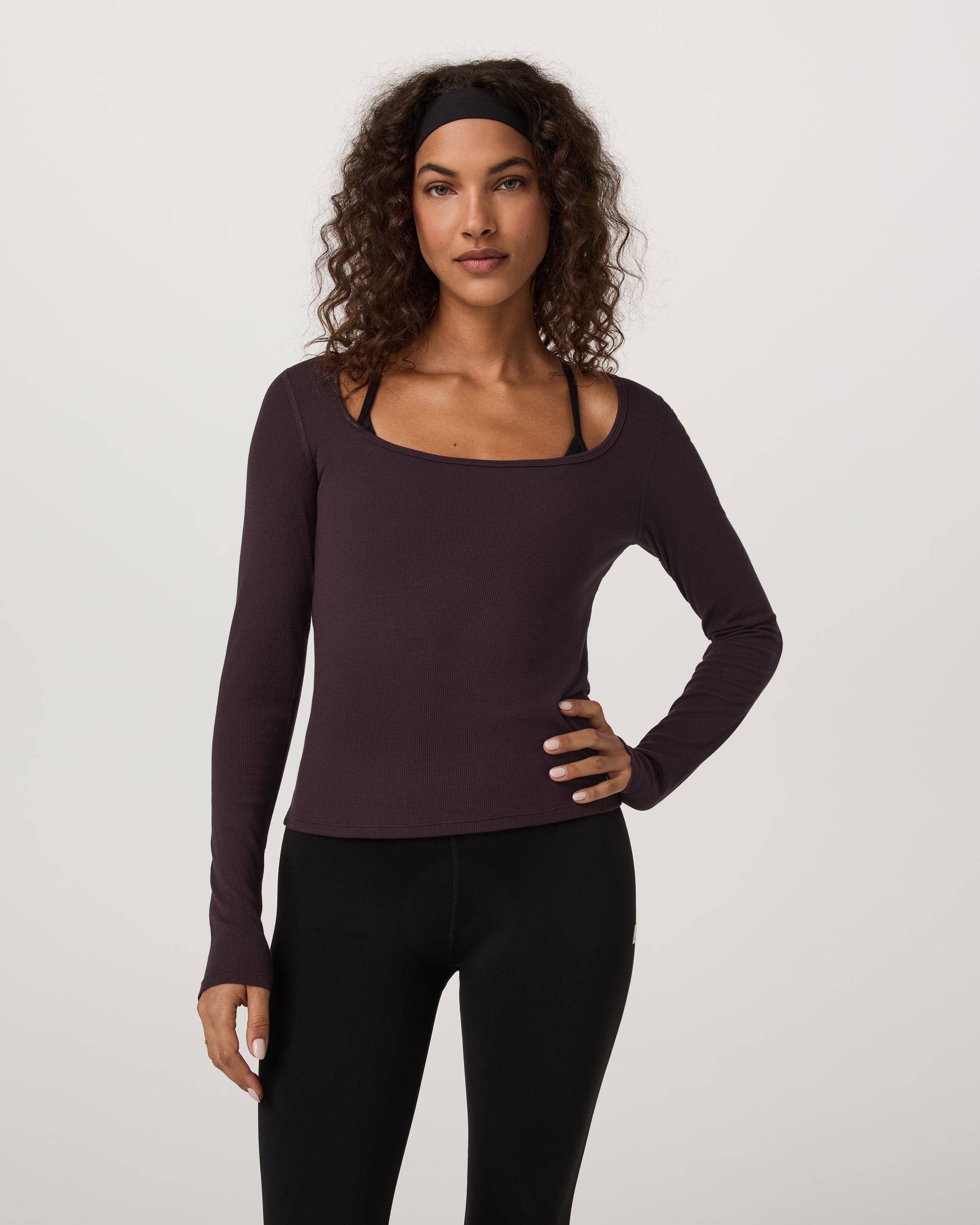 Long Sleeve Cove Ultra Scoop | Raisin