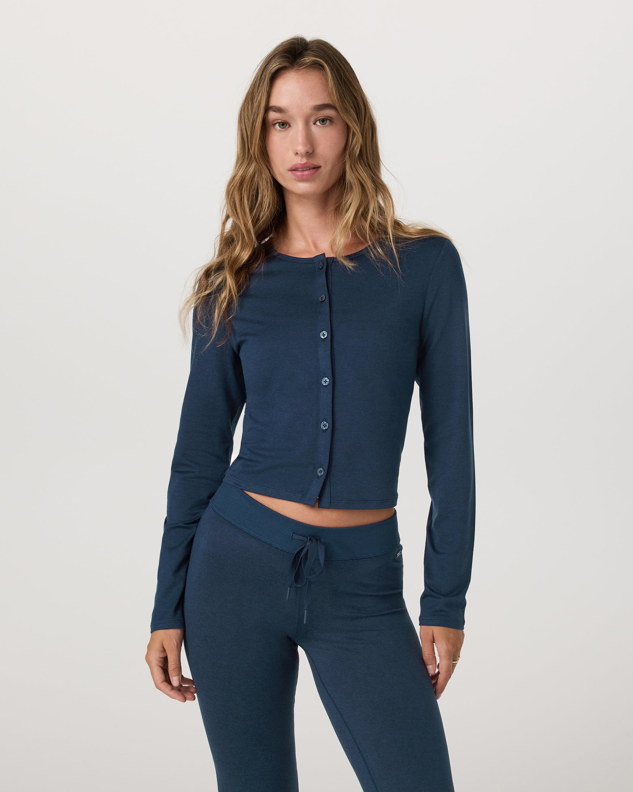 Halo Cardigan 2.0 | Blue Coast Heather
