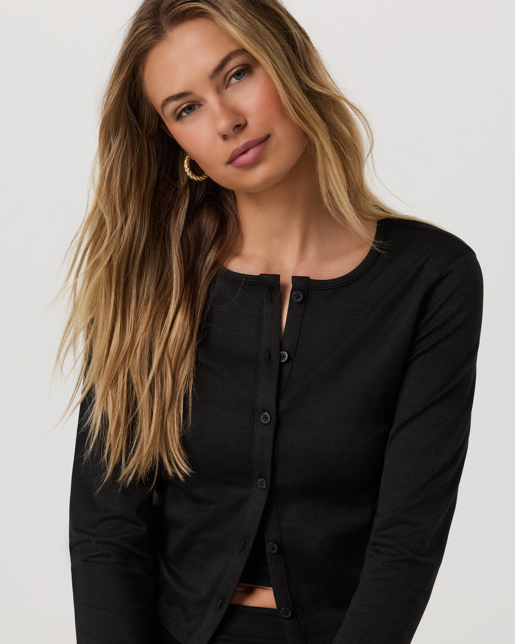 Halo Cardigan 2.0 | Black Heather