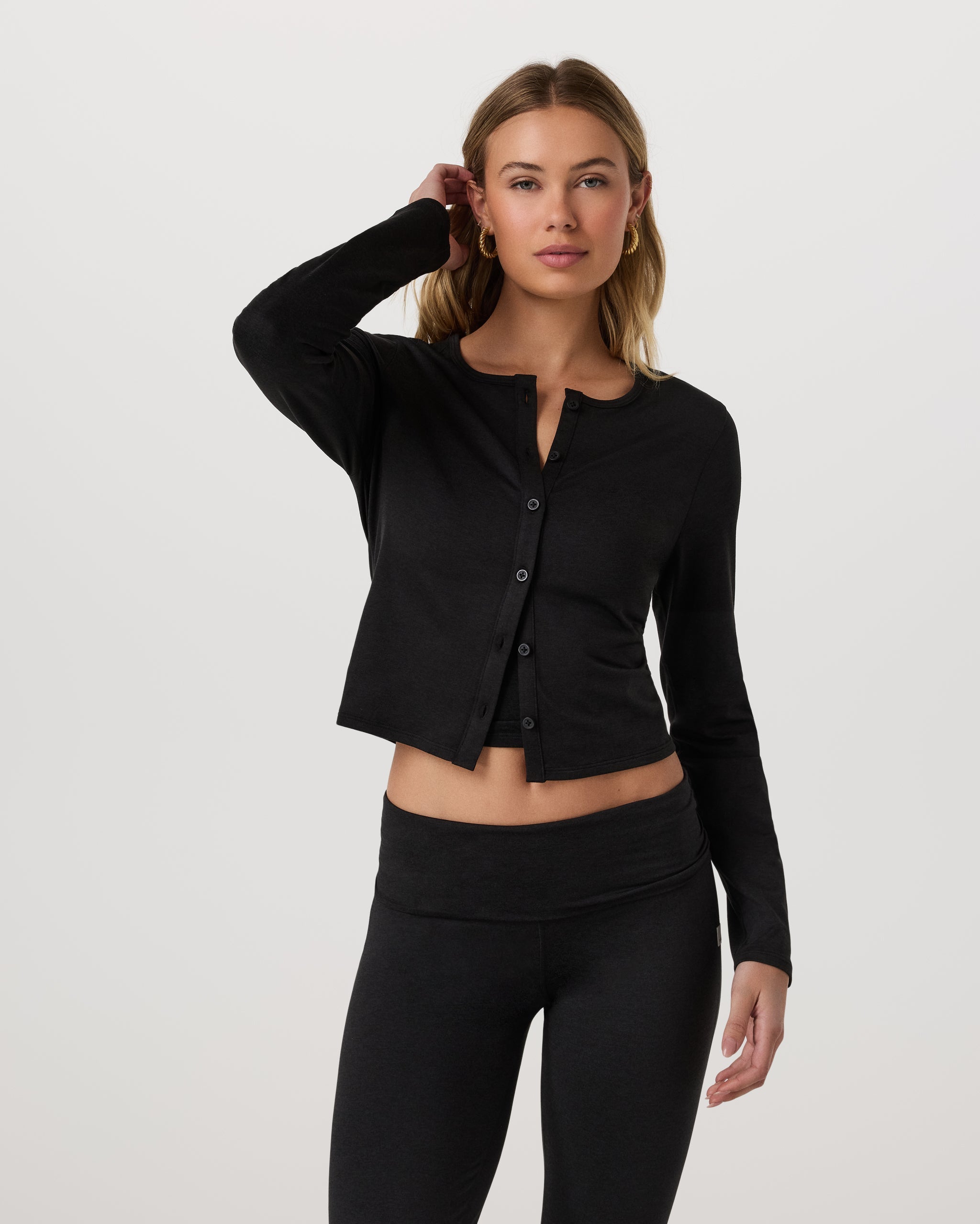 Halo Cardigan 2.0 | Black Heather