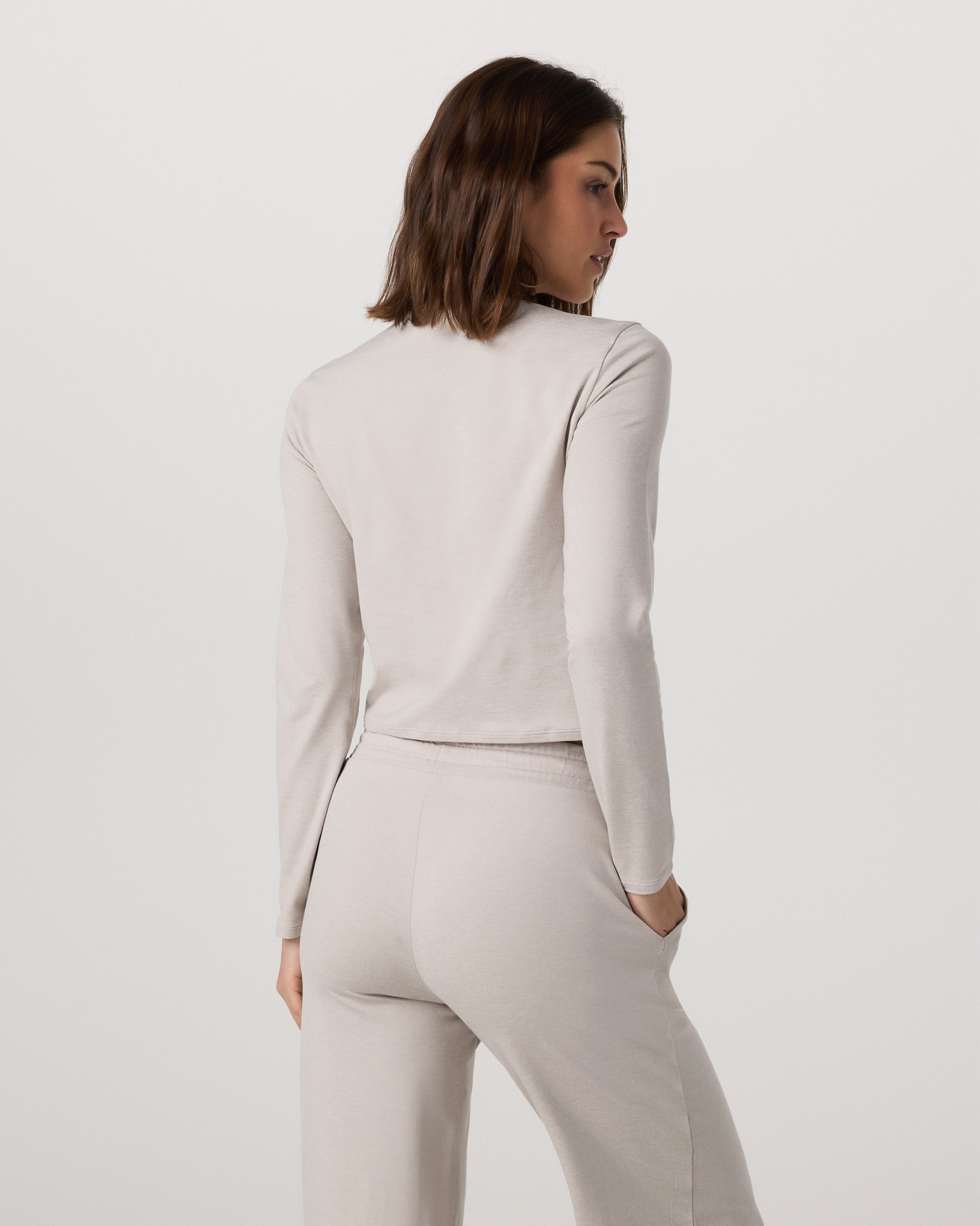 Halo Cardigan 2.0 | Ecru Heather