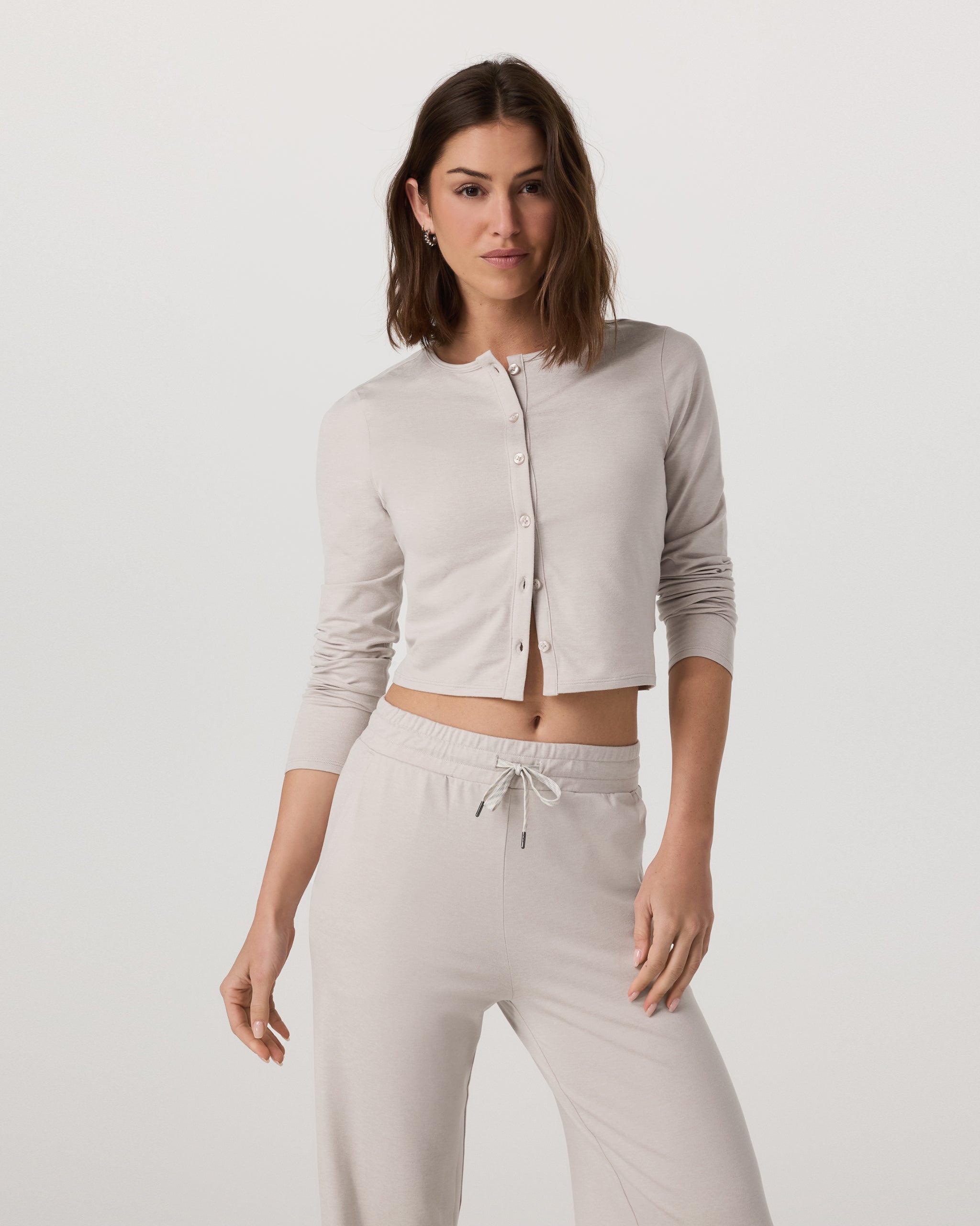 Halo Cardigan 2.0 | Ecru Heather