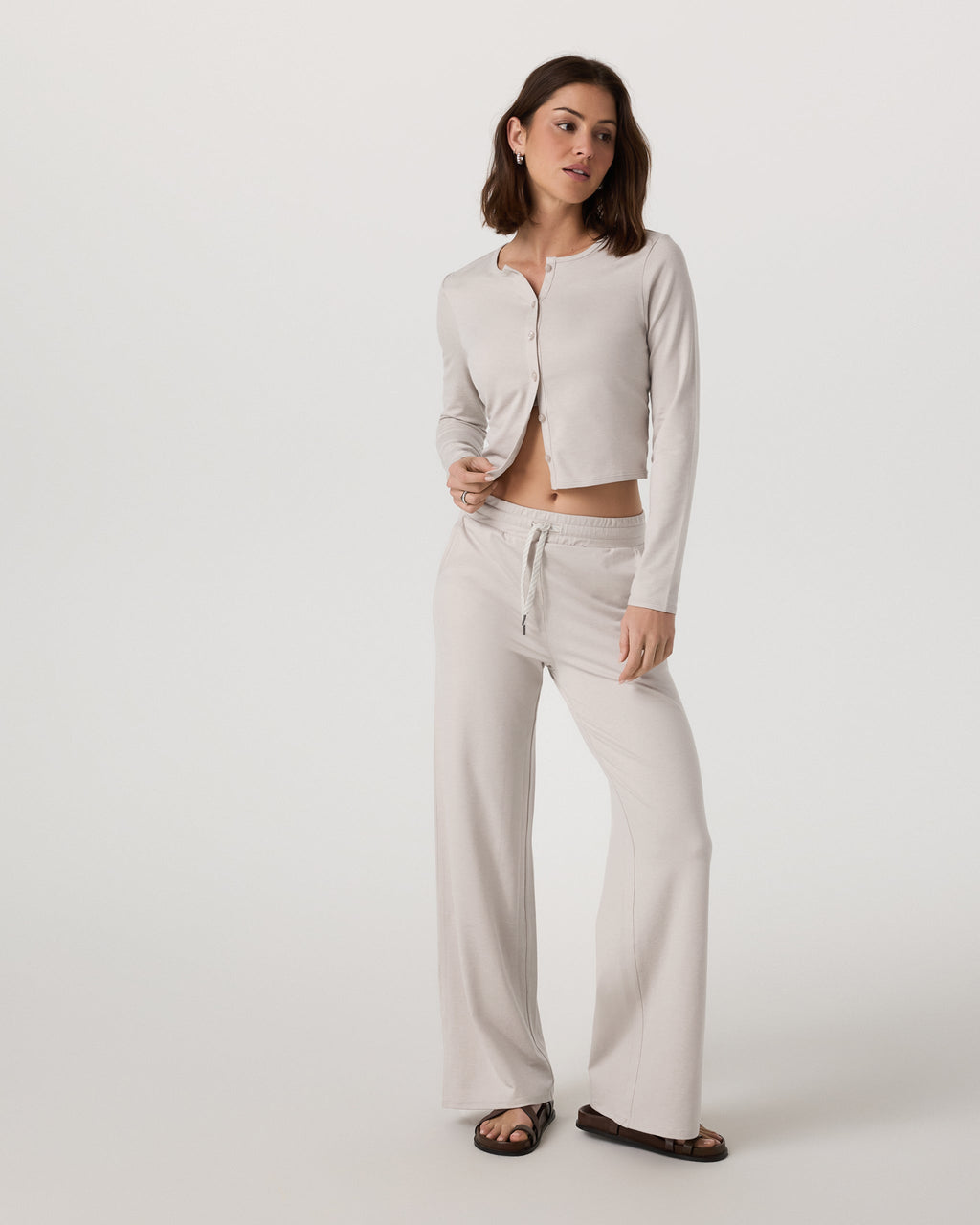 Halo Cardigan 2.0 | Ecru Heather
