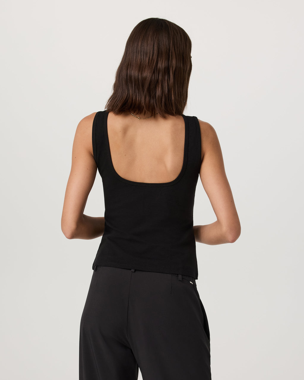 Tuvalu Scoop Back Tank | Black
